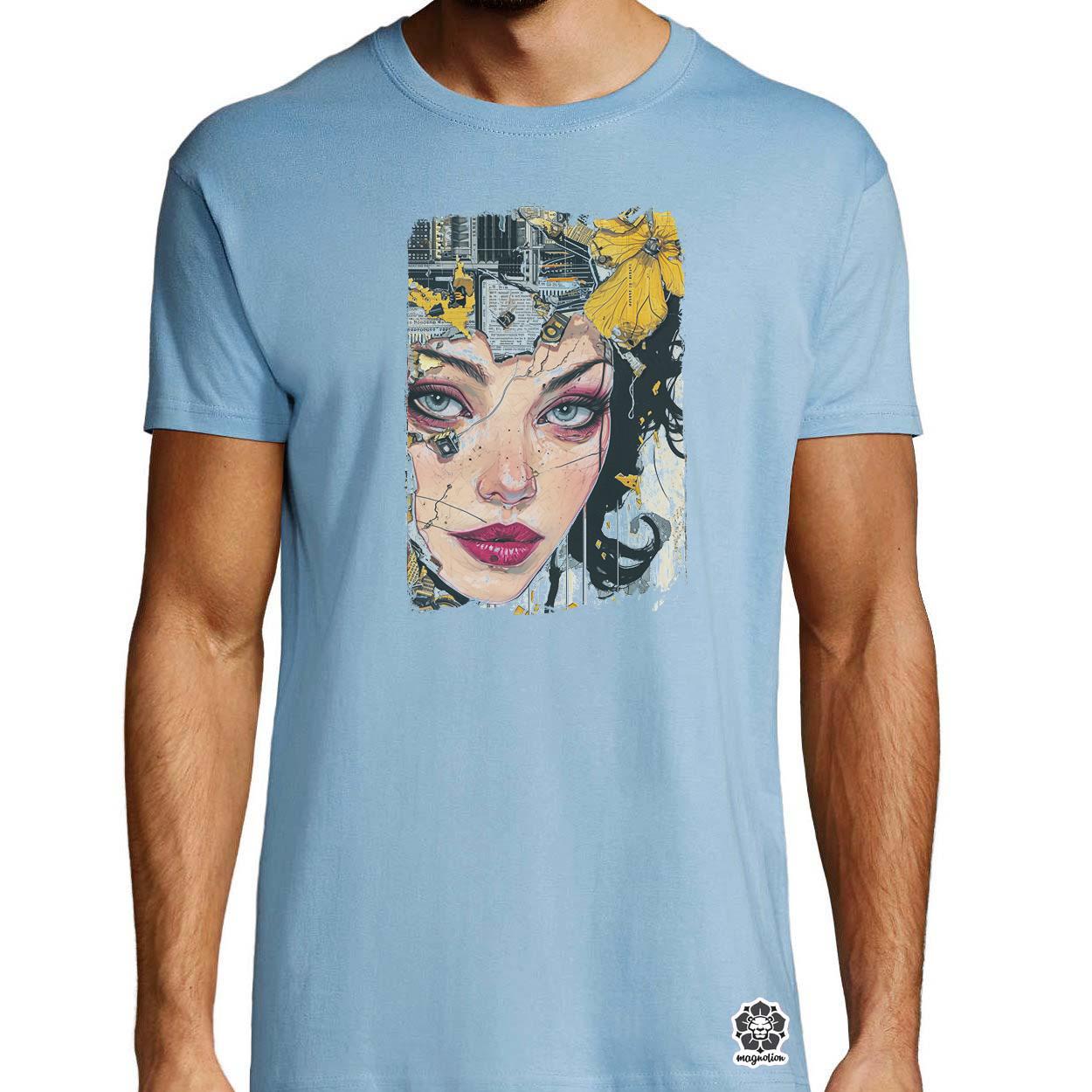 Pop art deco portré v3 egyedi póló 