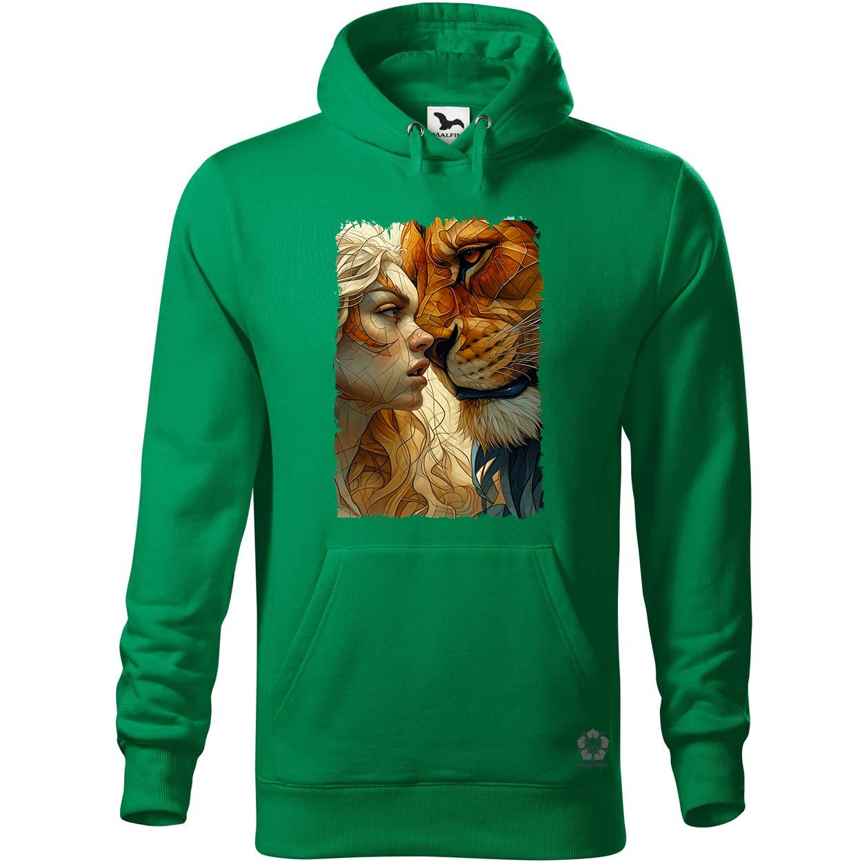 Nő és oroszlán v2 egyedi  pulóver 