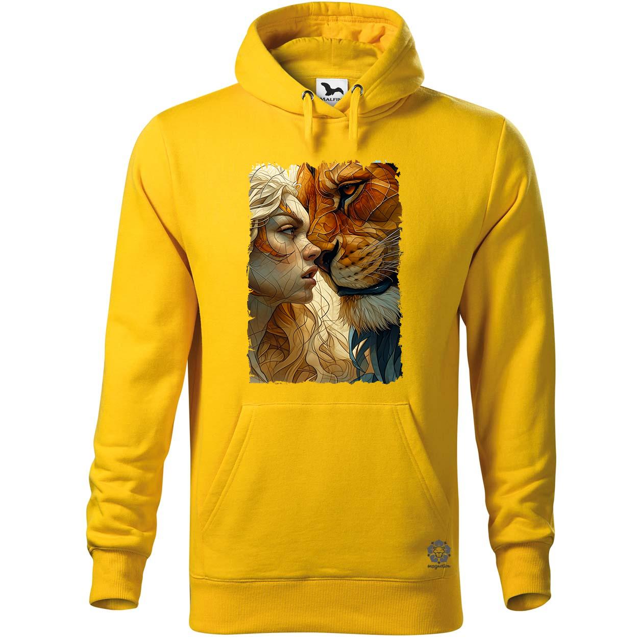 Nő és oroszlán v2 egyedi  pulóver 