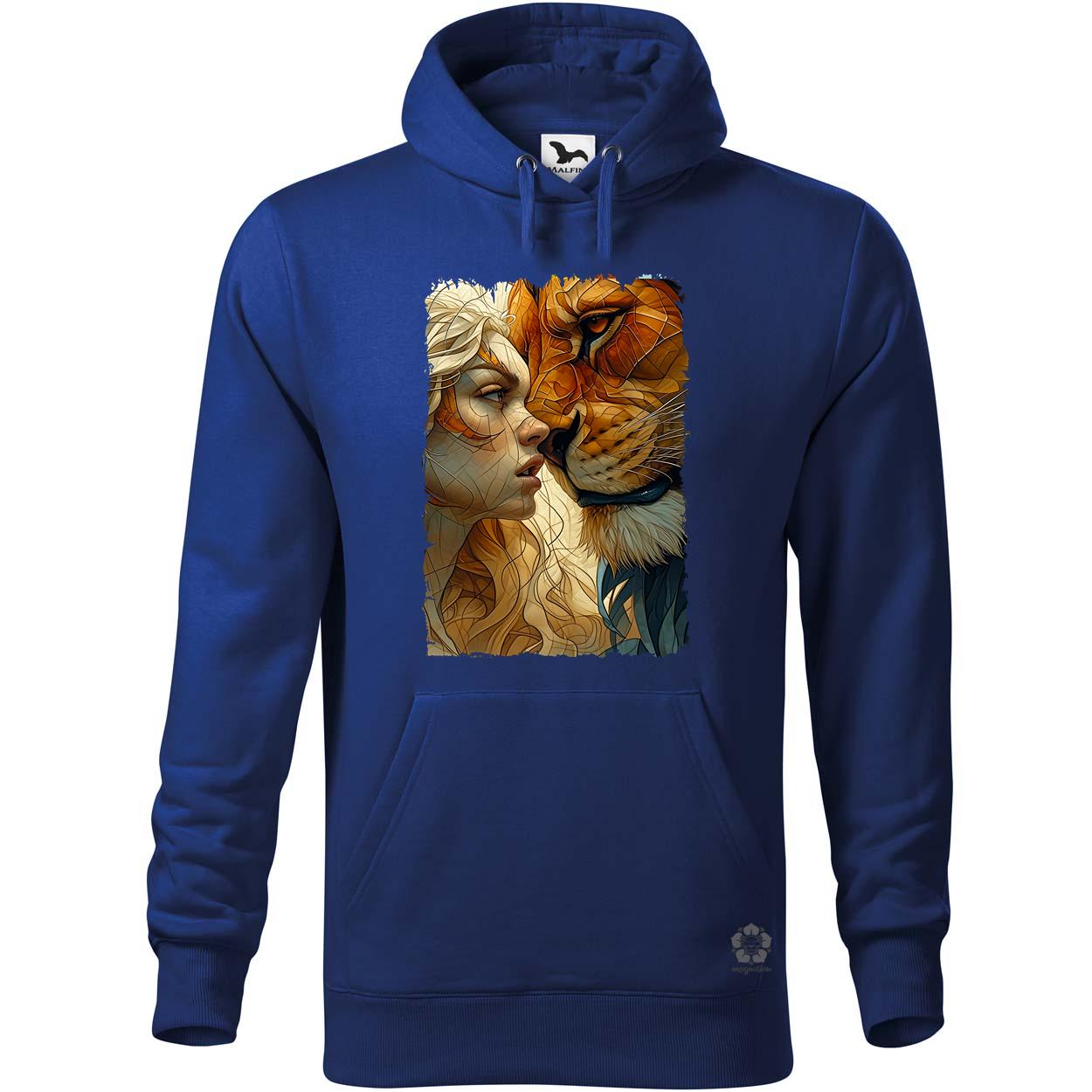 Nő és oroszlán v2 egyedi  pulóver 