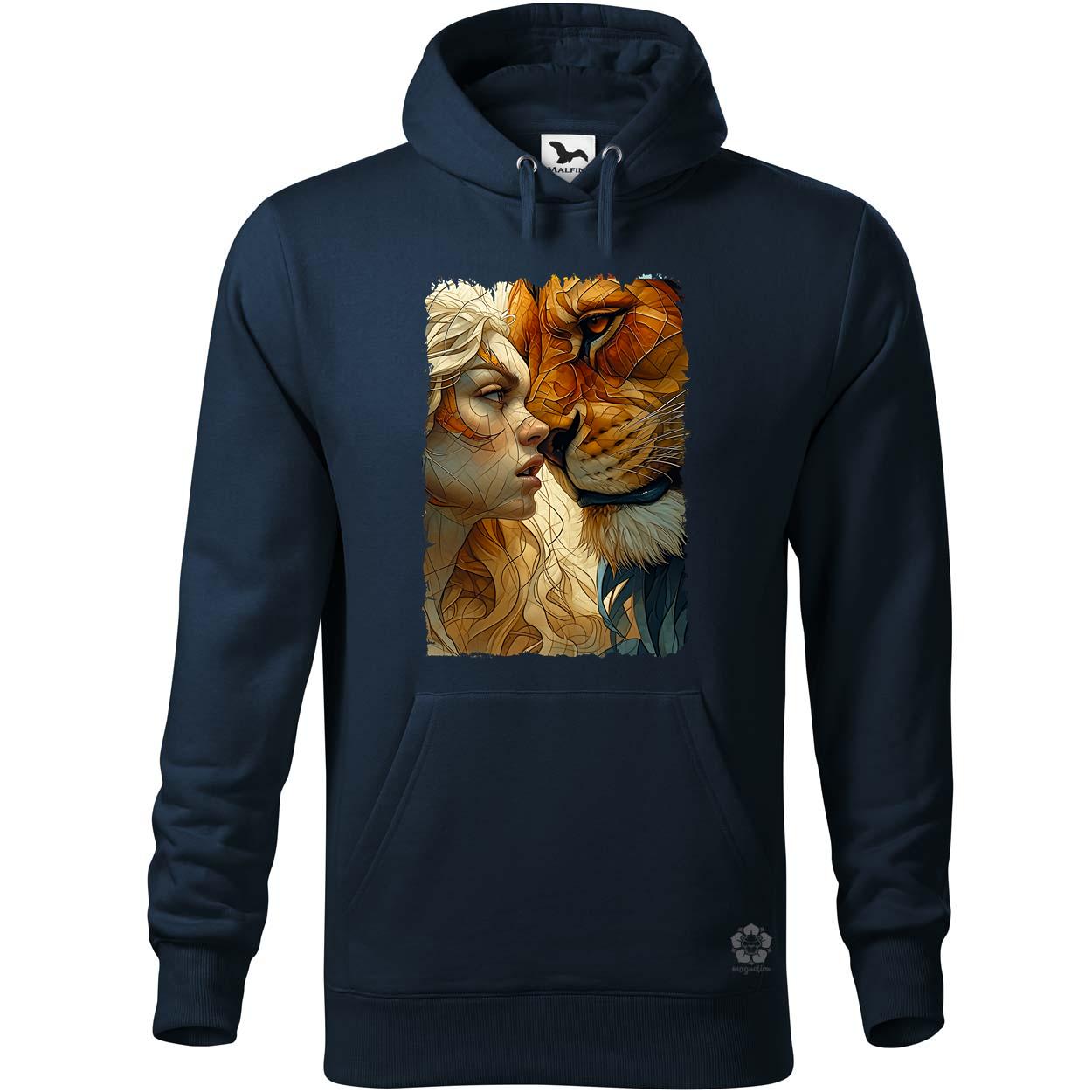 Nő és oroszlán v2 egyedi  pulóver 