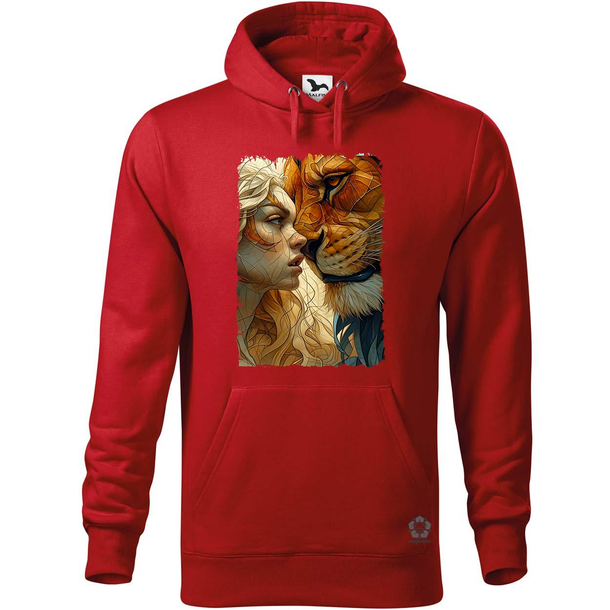 Nő és oroszlán v2 egyedi  pulóver 