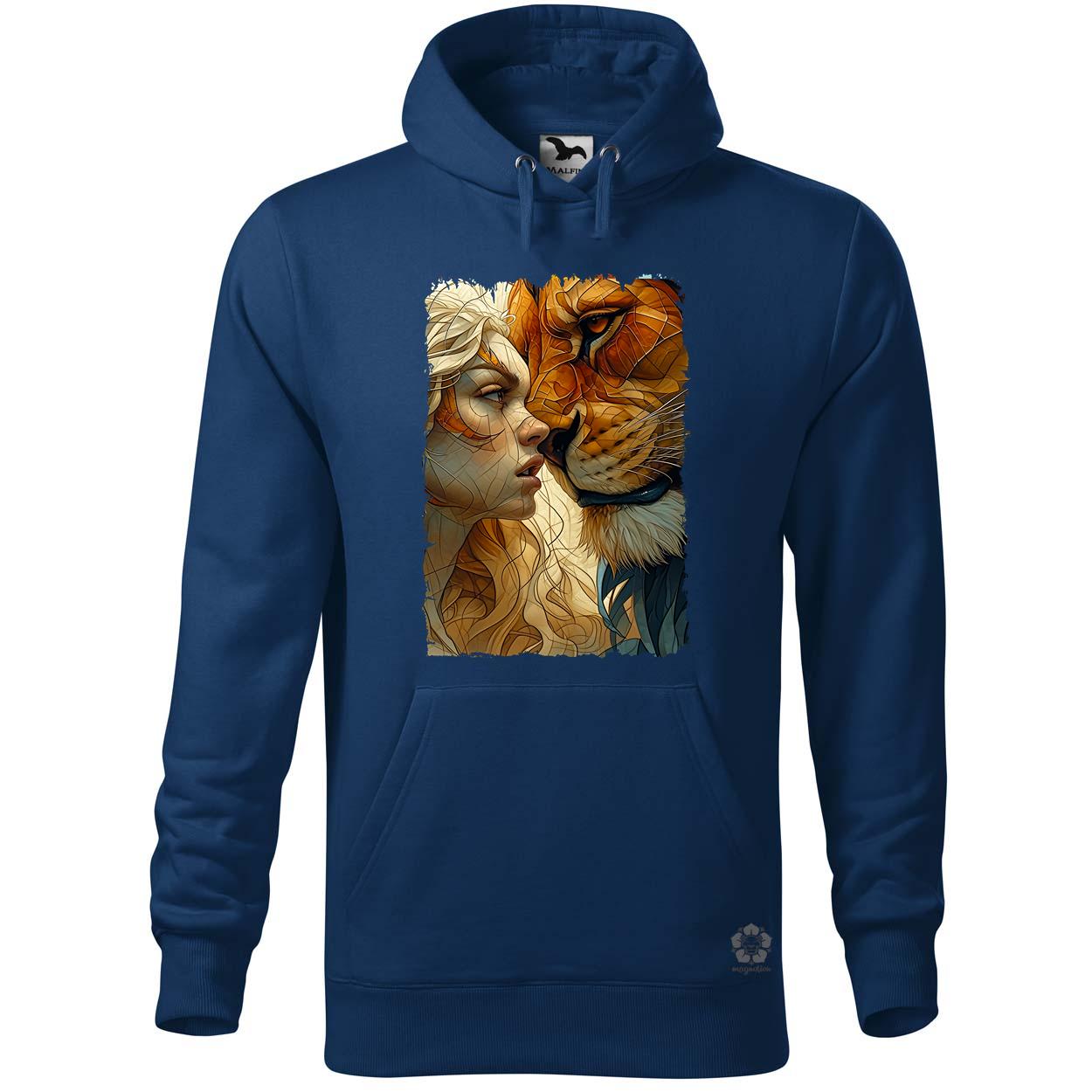 Nő és oroszlán v2 egyedi  pulóver 
