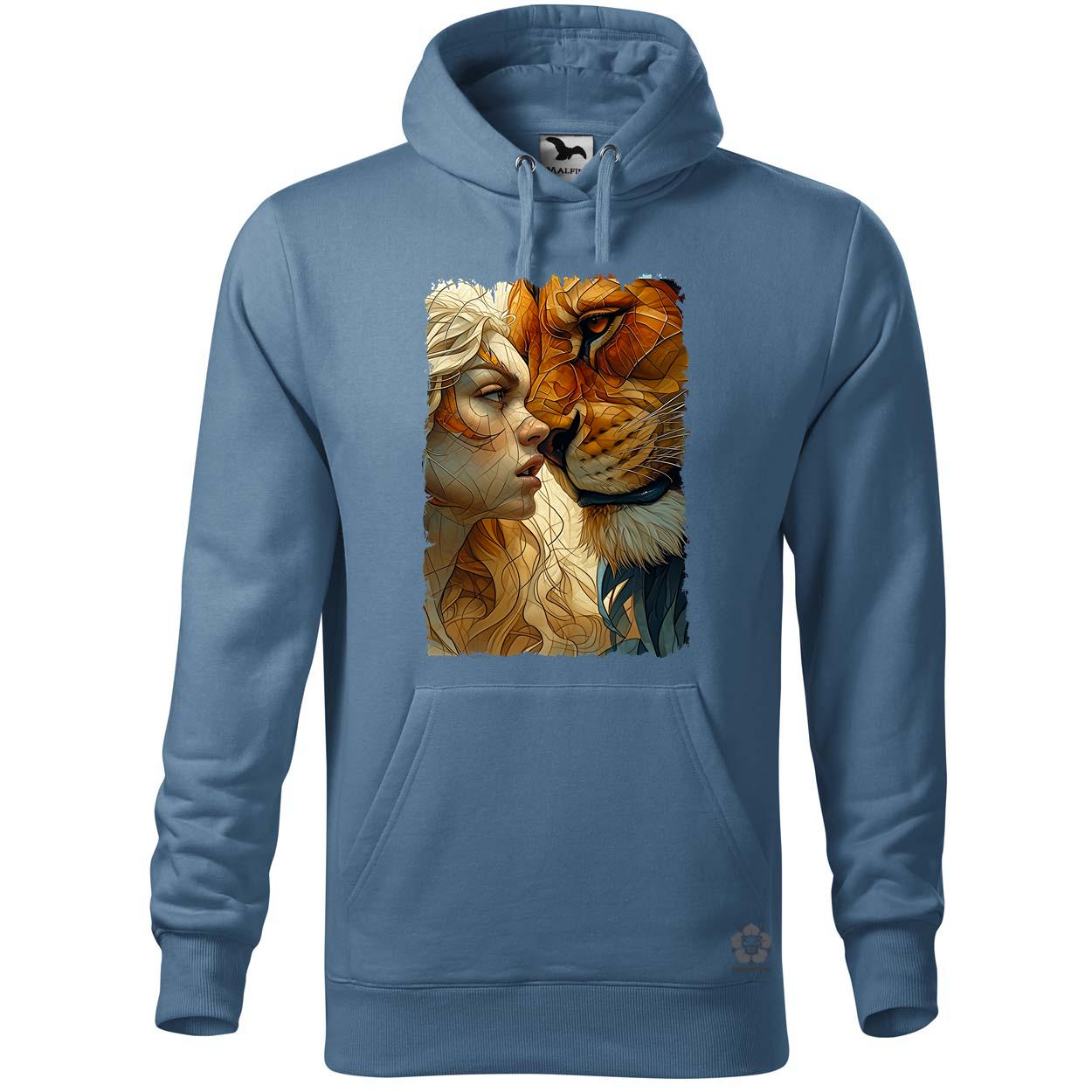 Nő és oroszlán v2 egyedi  pulóver 