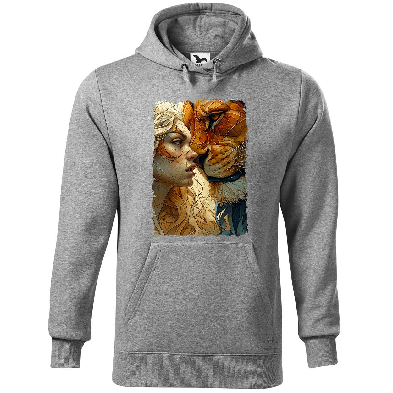 Nő és oroszlán v2 egyedi  pulóver 