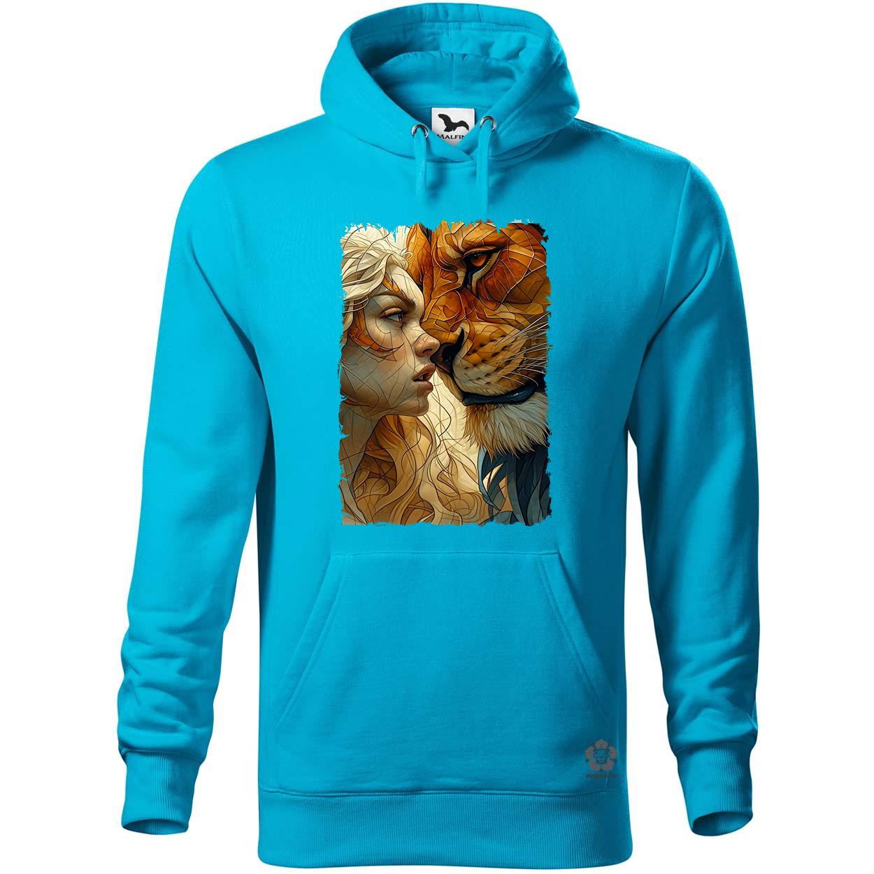 Nő és oroszlán v2 egyedi  pulóver 