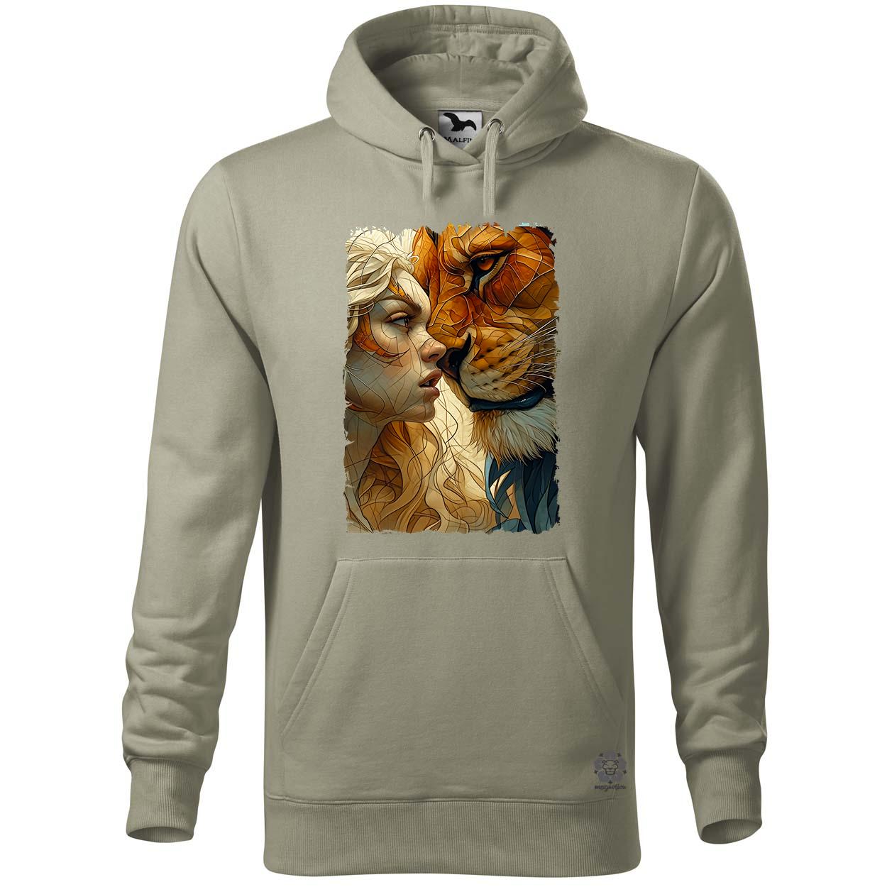 Nő és oroszlán v2 egyedi  pulóver 