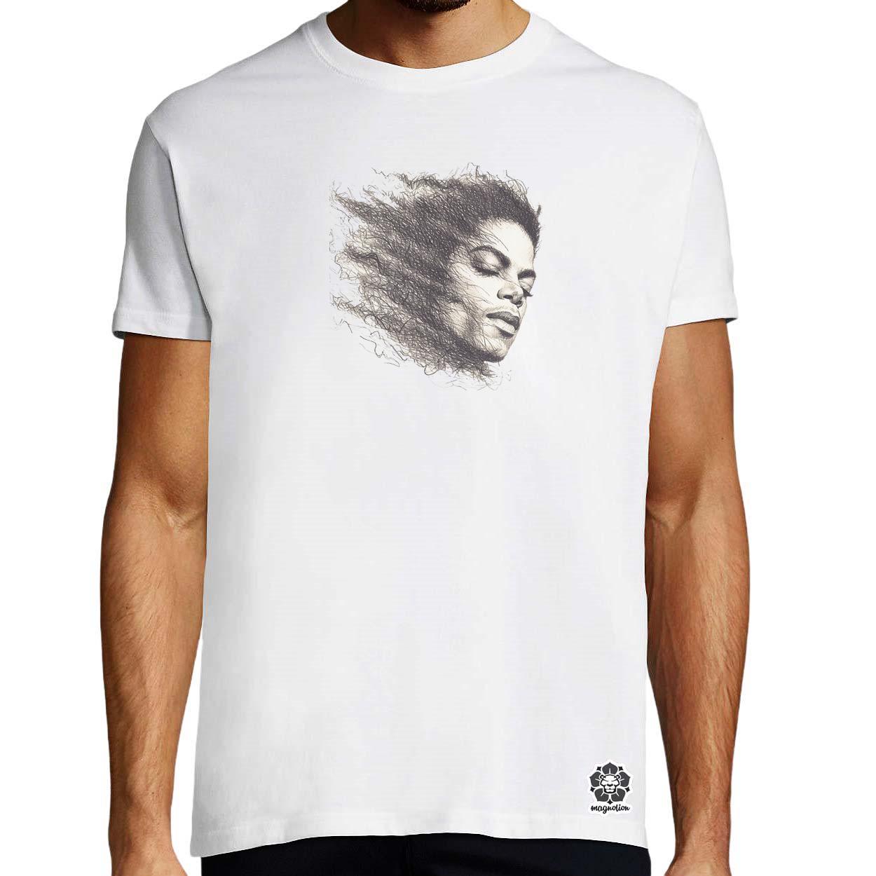 Michael Jackson rajz portré v3 egyedi póló 