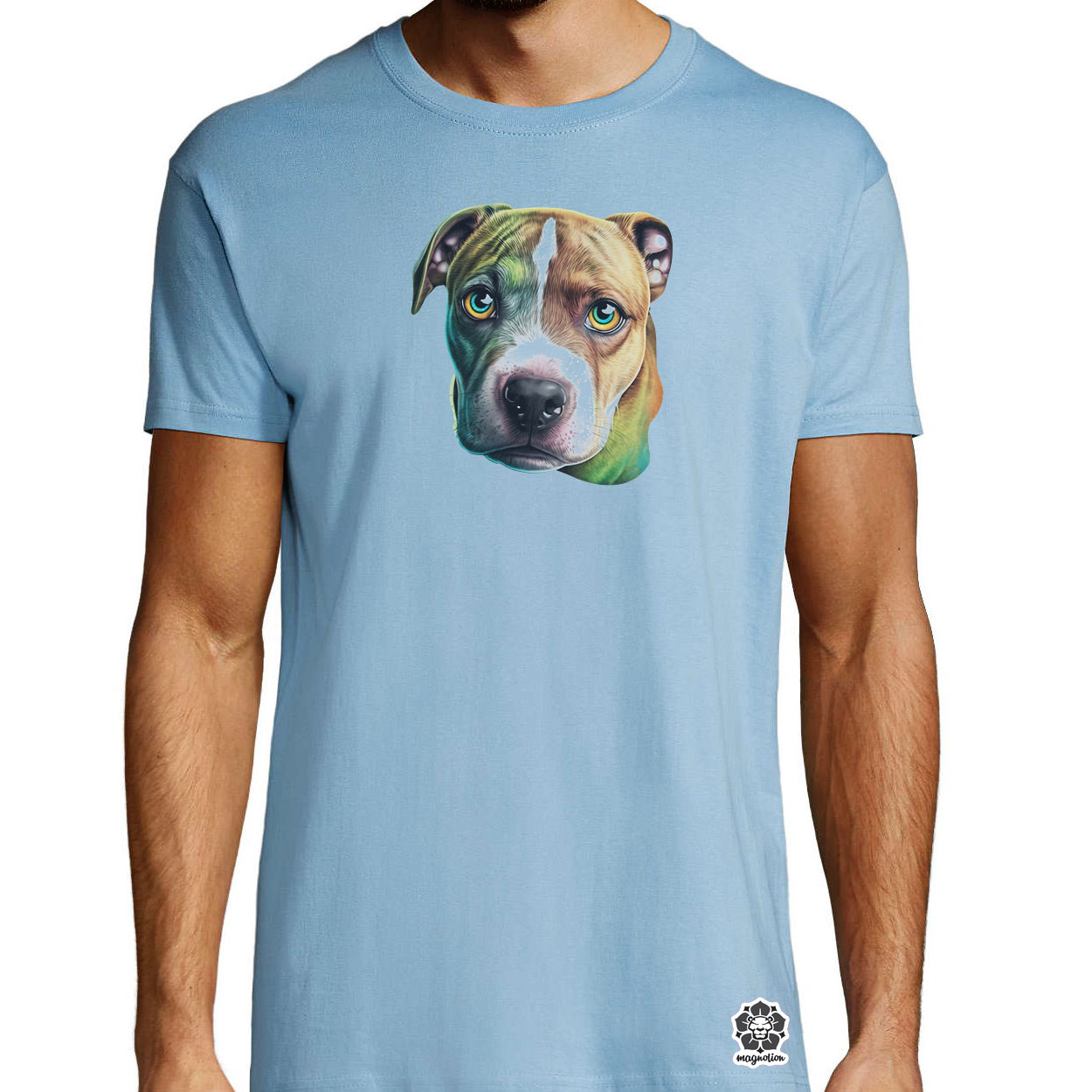 Pitbull kölyök v3 egyedi póló 