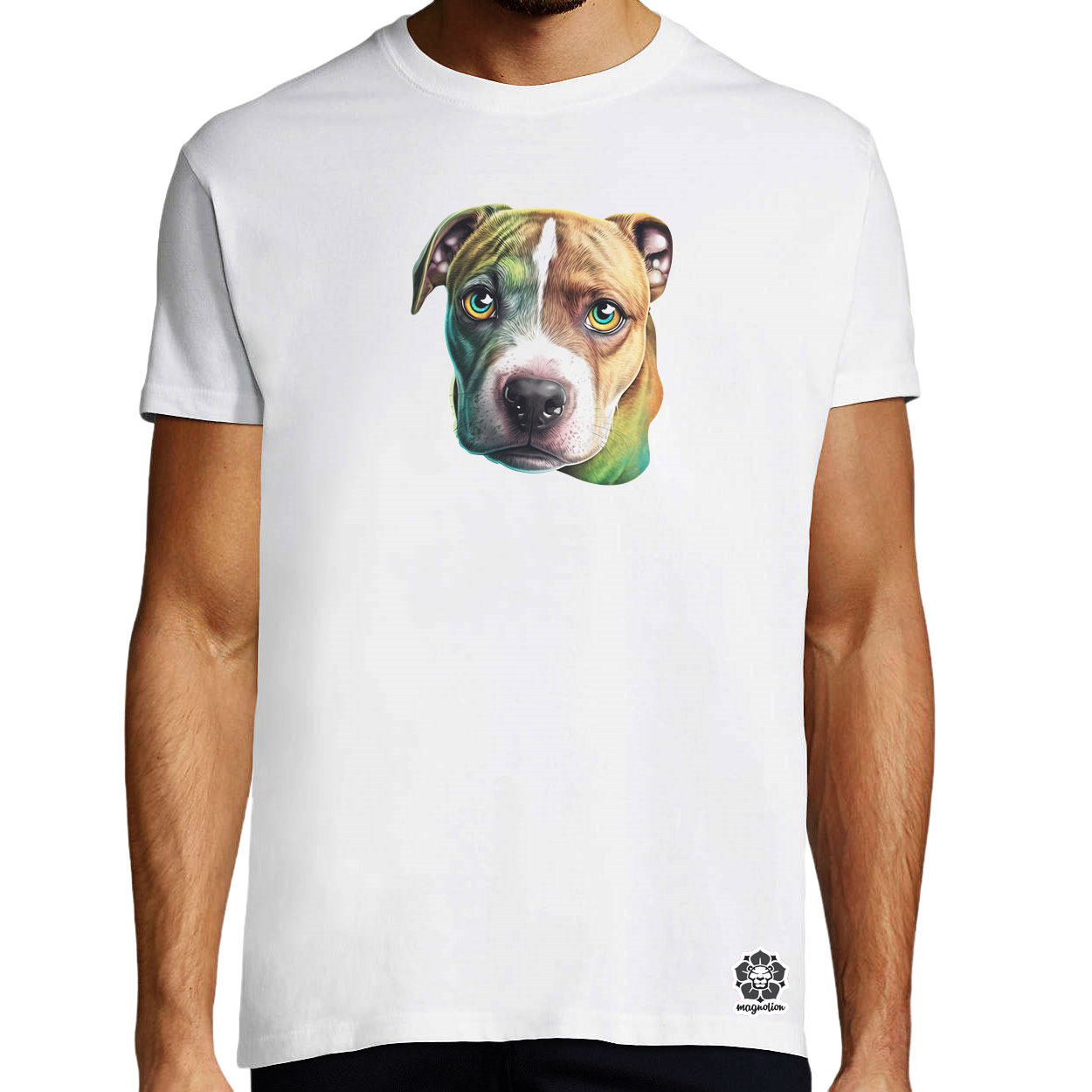Pitbull kölyök v3 egyedi póló 
