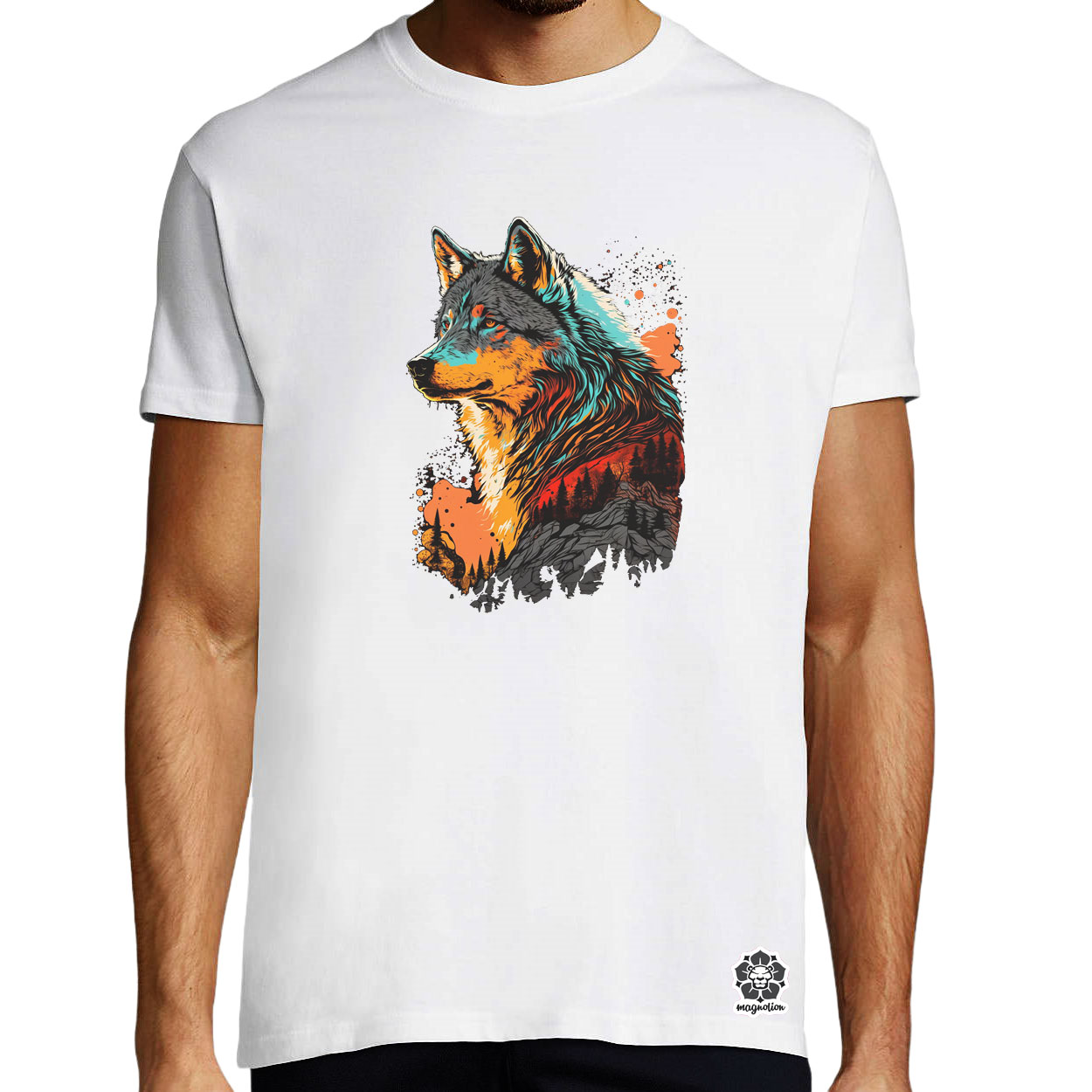 Pop art farkas v3 egyedi póló 