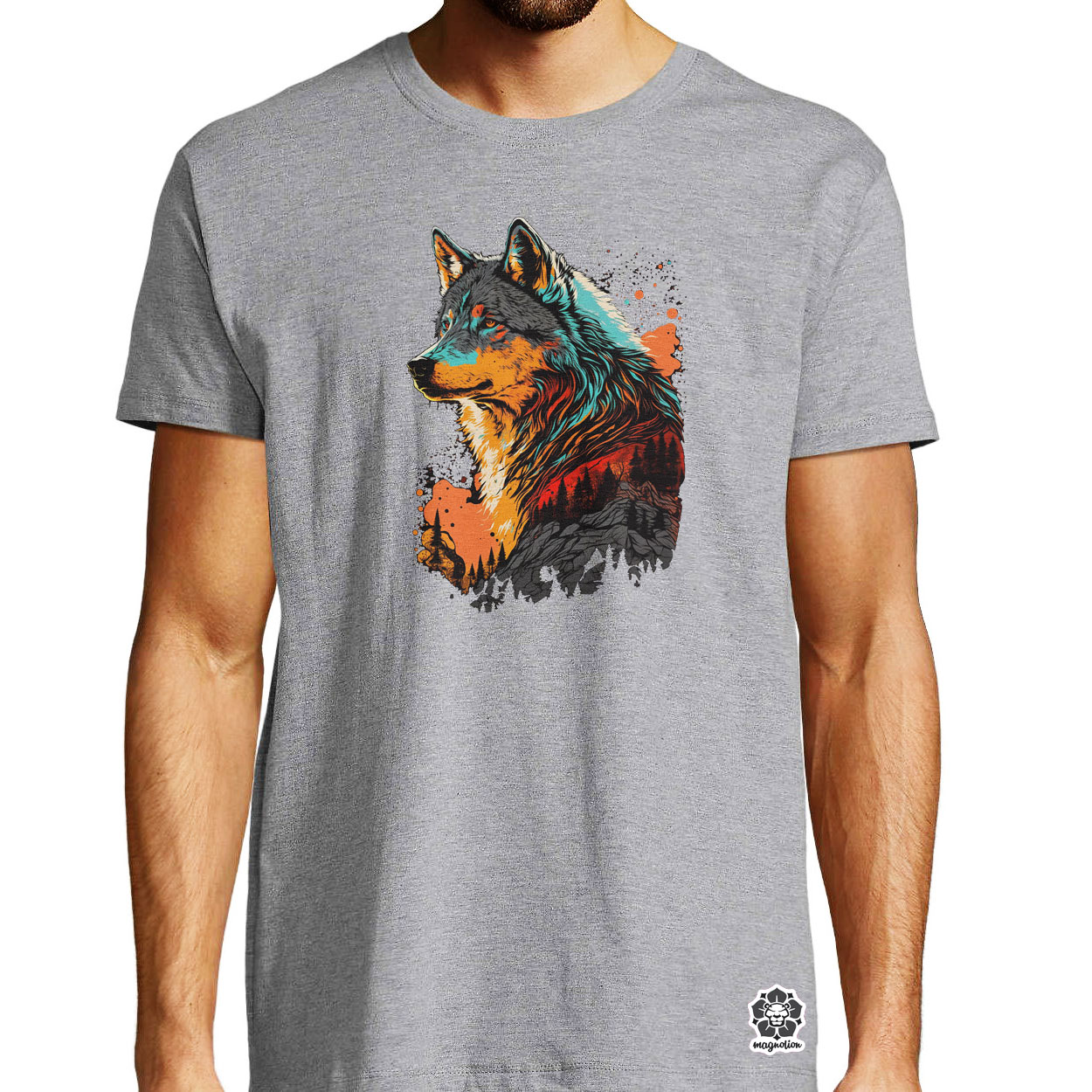 Pop art farkas v3 egyedi póló 