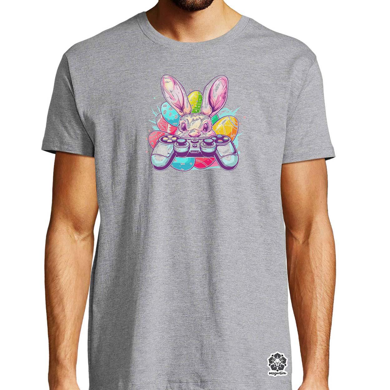 Gamer nyuszi v8 egyedi póló 