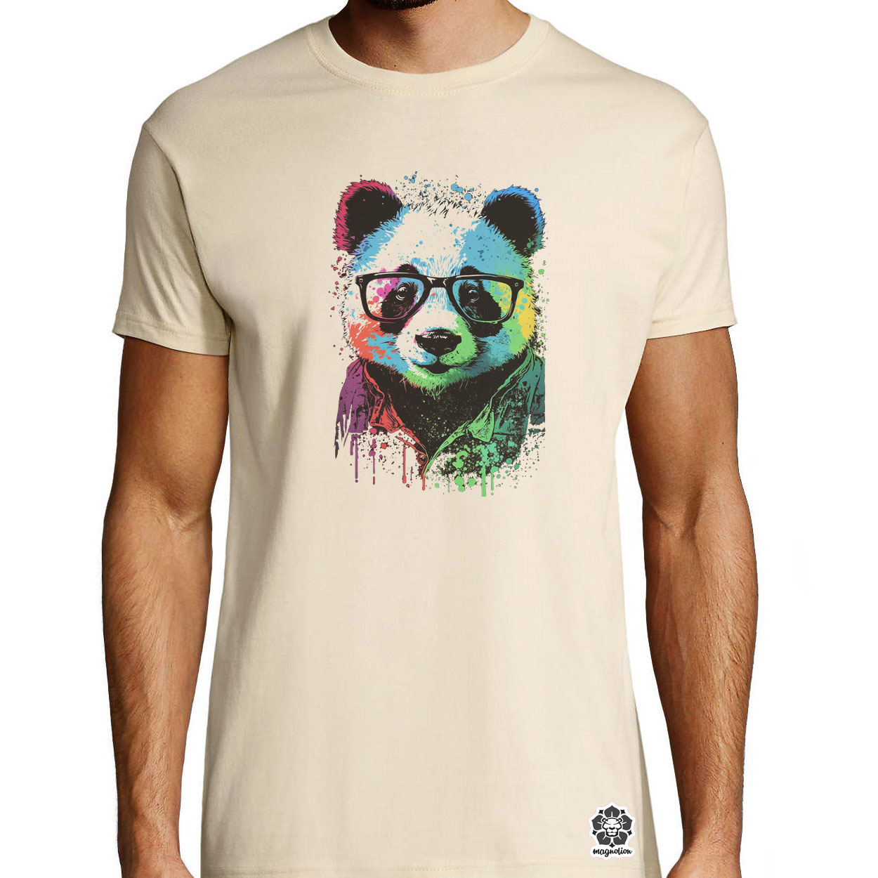 Pop art panda v1 egyedi póló 