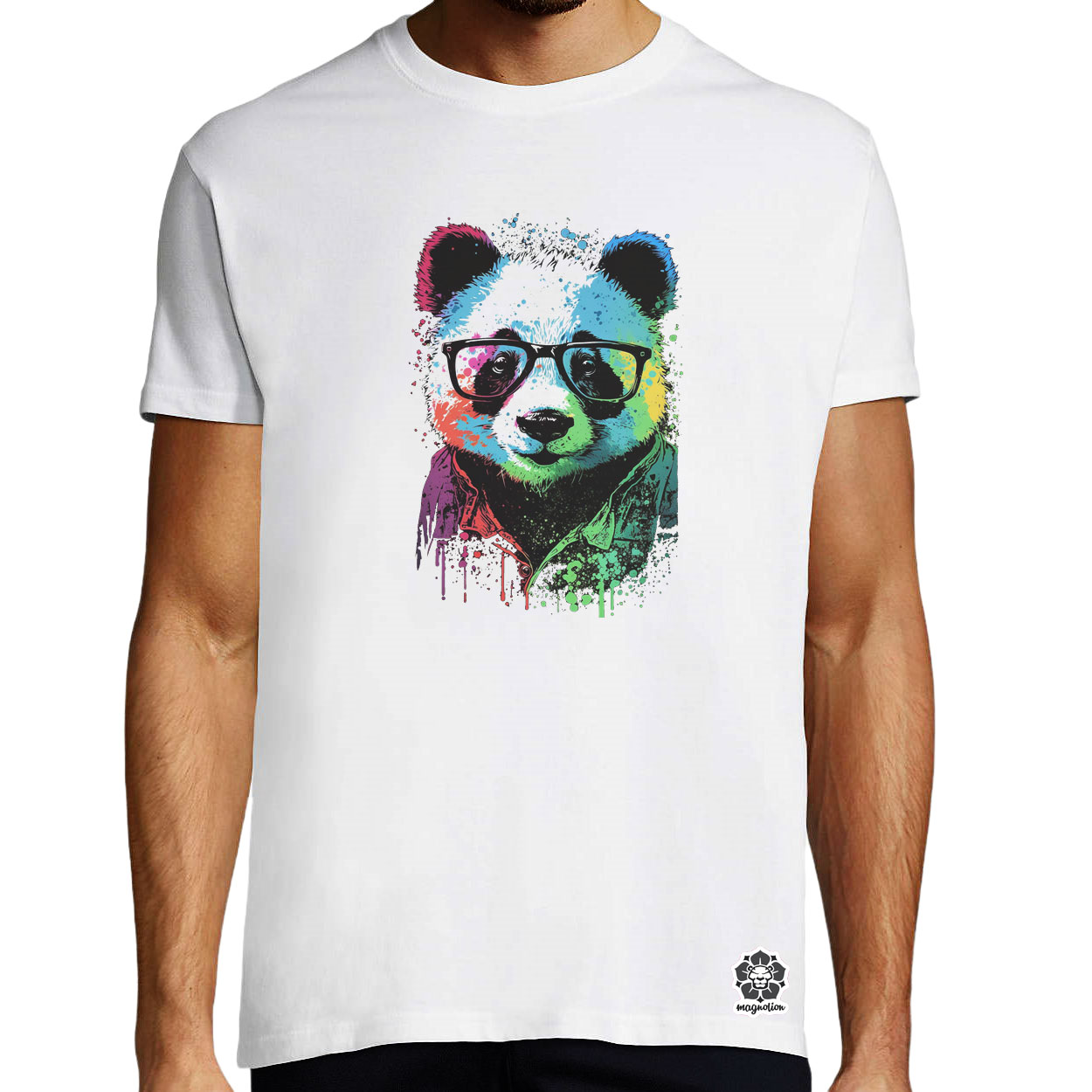 Pop art panda v1 egyedi póló 