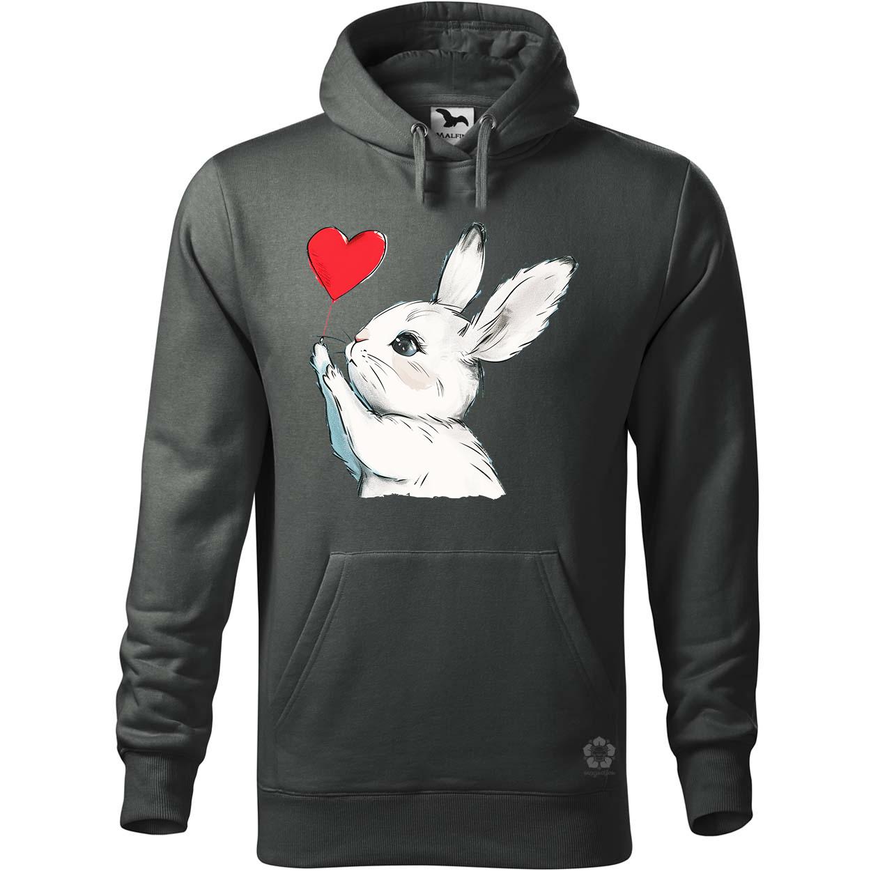 Nyuszi szíves lufival v4 egyedi  pulóver 