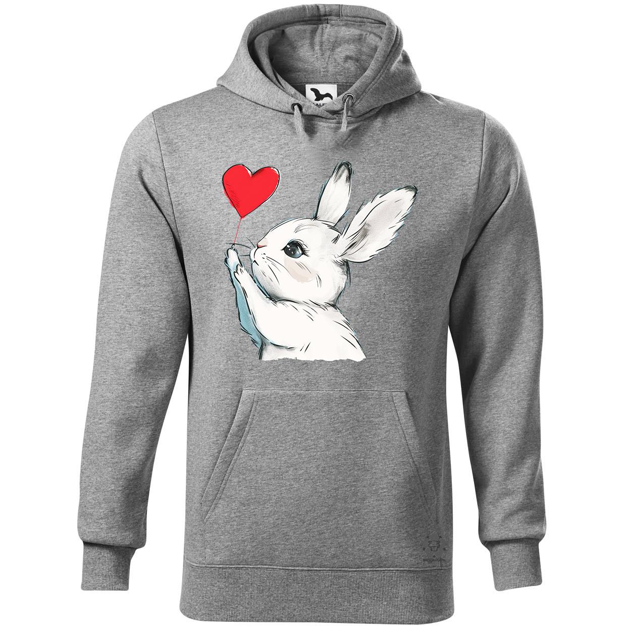 Nyuszi szíves lufival v4 egyedi  pulóver 