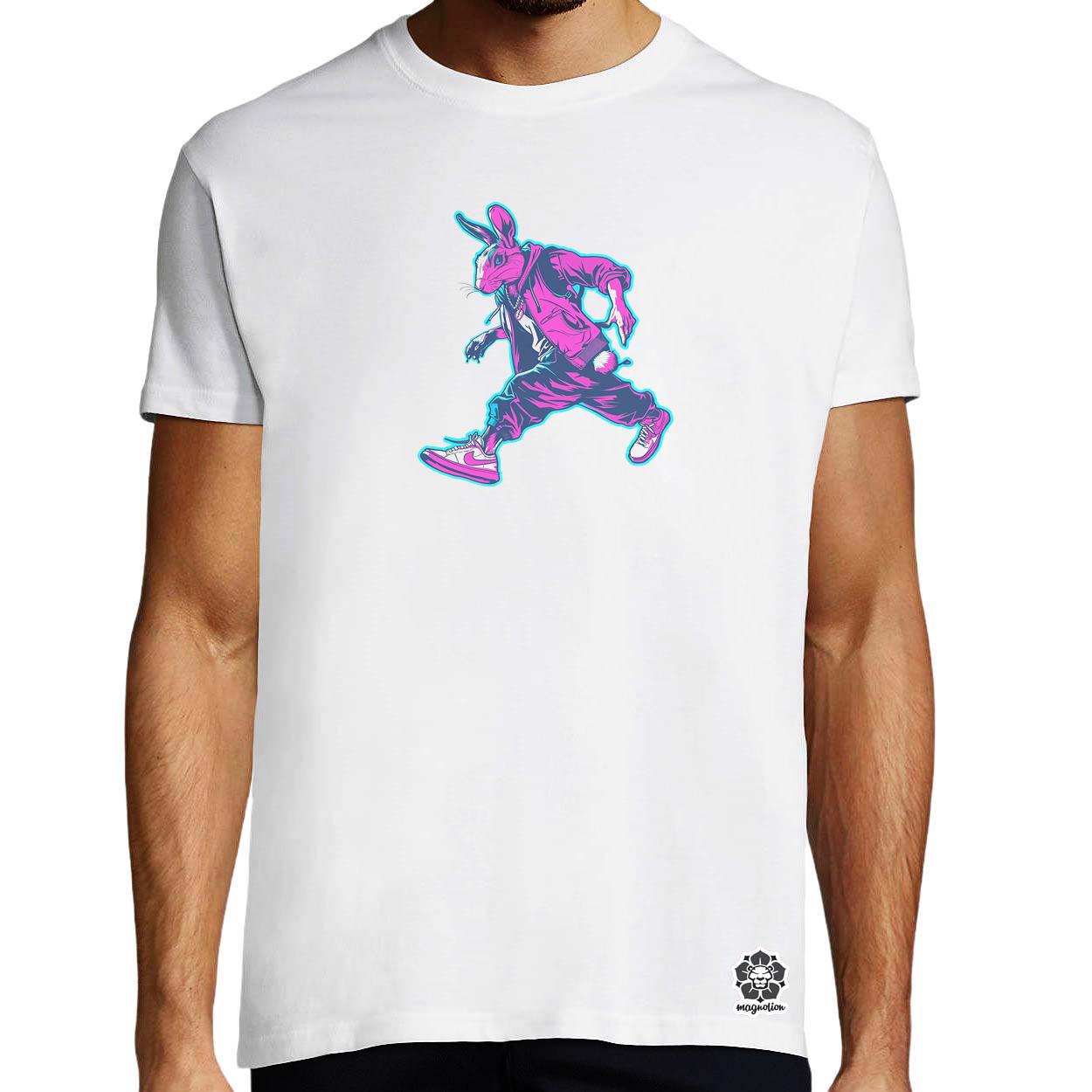 Hip Hop nyuszi v3 egyedi póló 