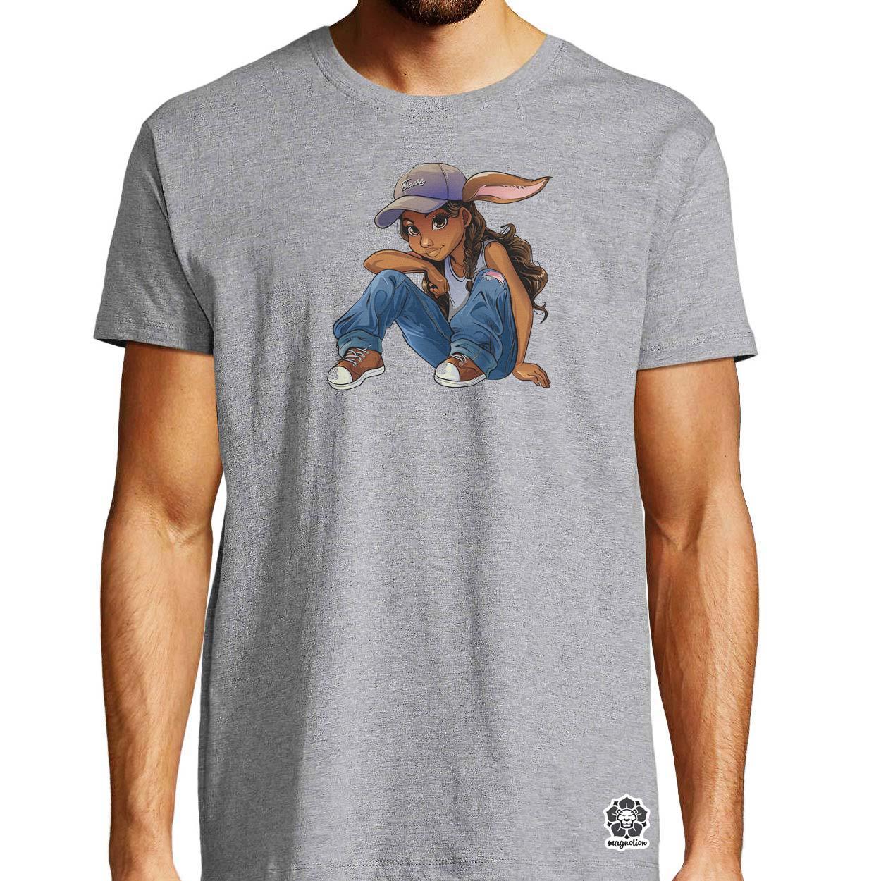 Hip Hop nyuszi v8 egyedi póló 