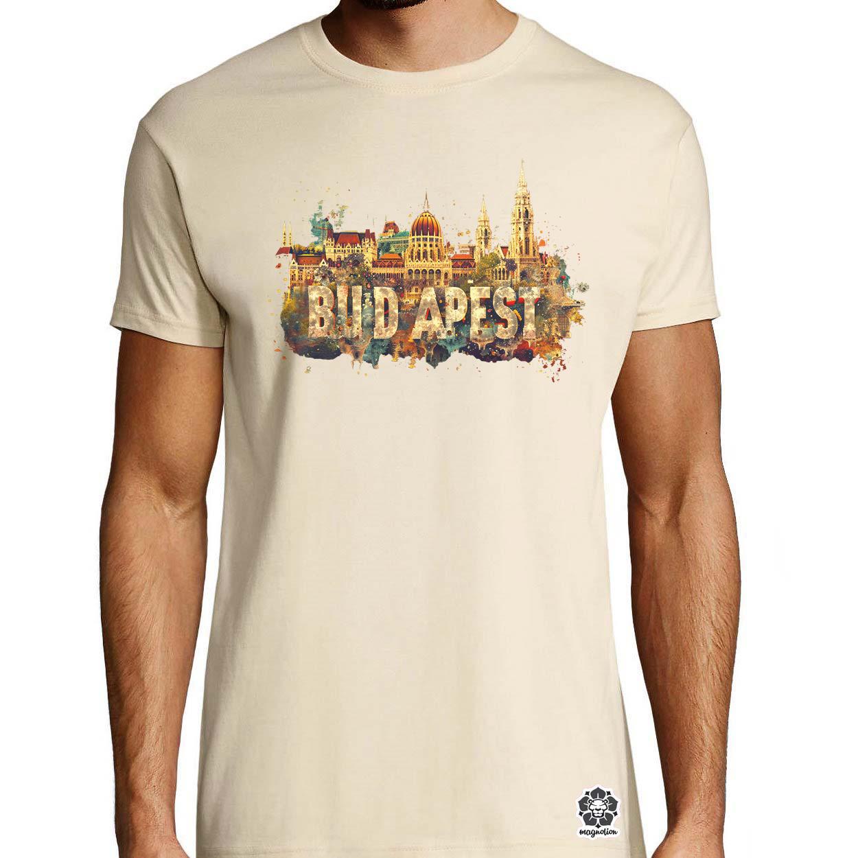 Budapest absztrakt v12 egyedi póló 