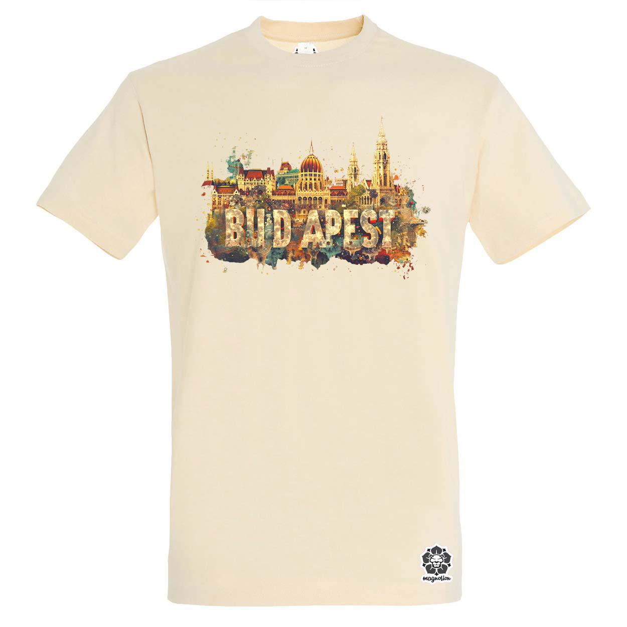 Budapest absztrakt v12 egyedi póló 