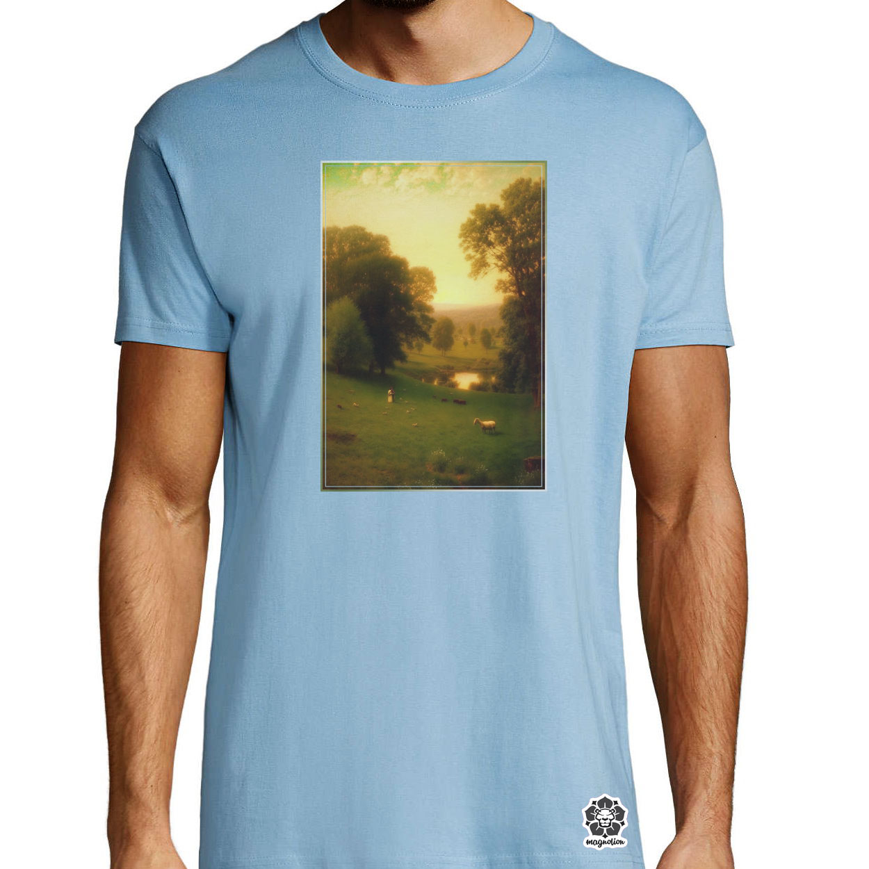 George inness tájai v2 egyedi póló 