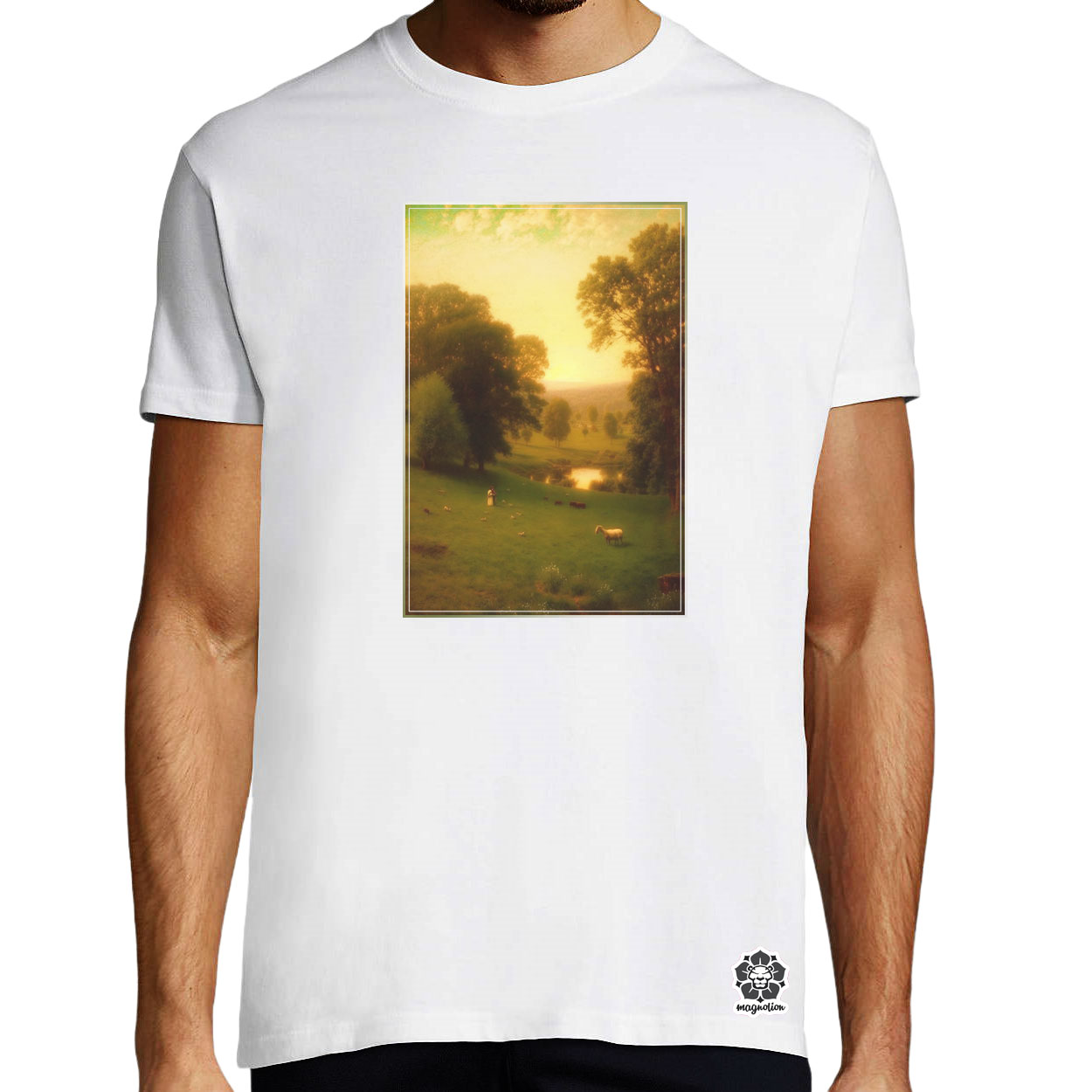 George inness tájai v2 egyedi póló 