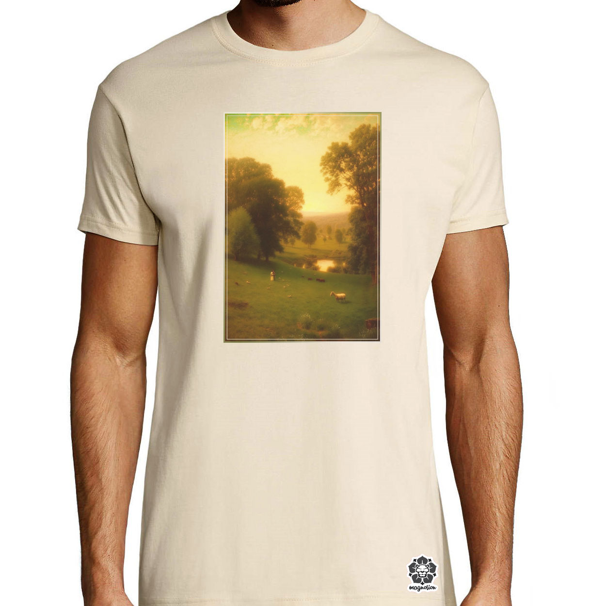 George inness tájai v2 egyedi póló 