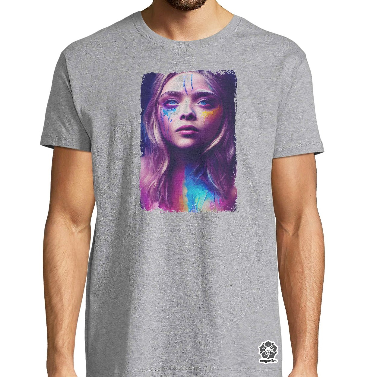 Folyékony színes bevonattal Chloe Grace Moretz egyedi póló 