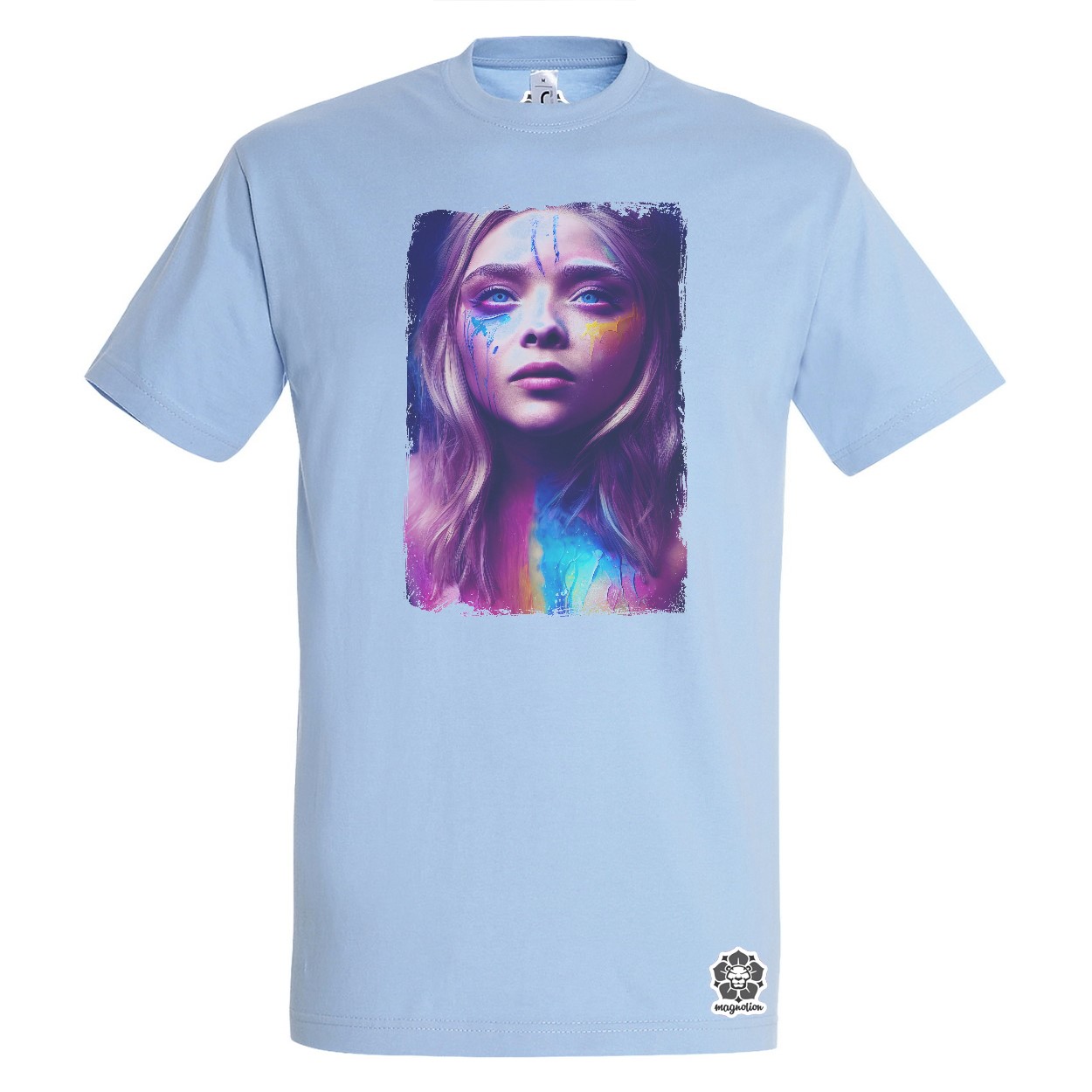 Folyékony színes bevonattal Chloe Grace Moretz egyedi póló 