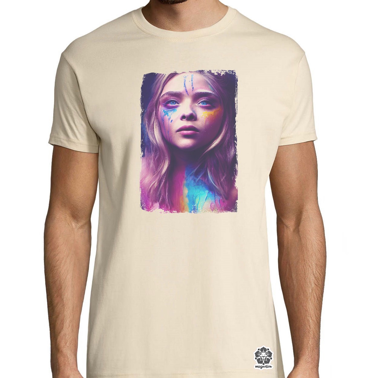 Folyékony színes bevonattal Chloe Grace Moretz egyedi póló 