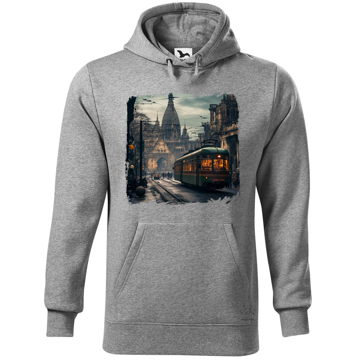 Disztópikus cyberpunk Budapest v7 egyedi  pulóver 