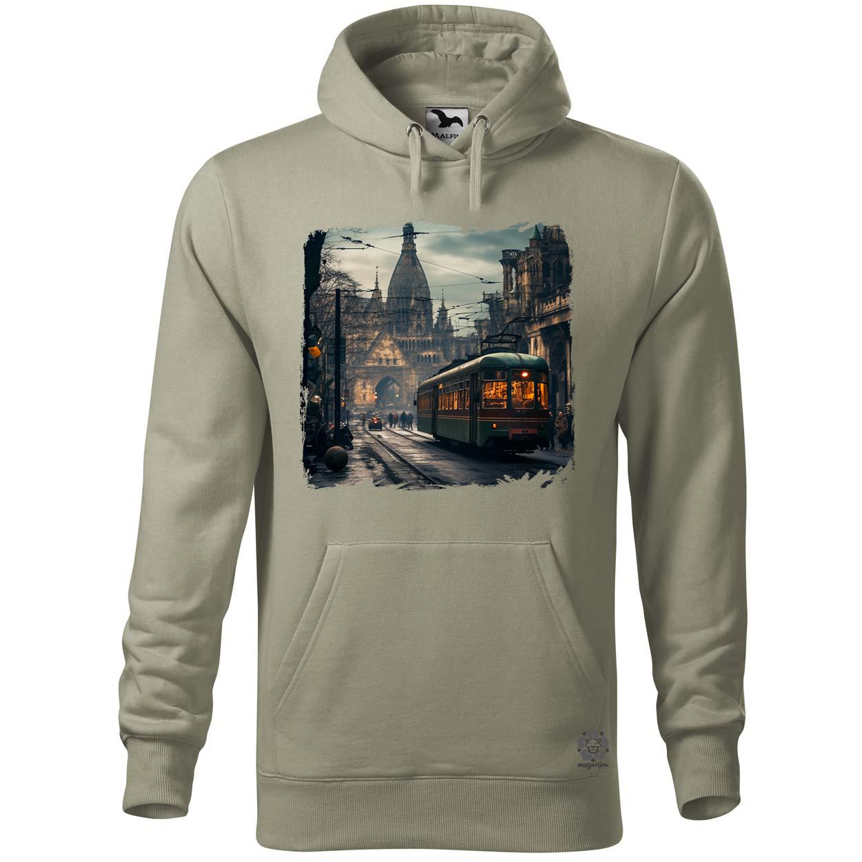 Disztópikus cyberpunk Budapest v7 egyedi  pulóver 