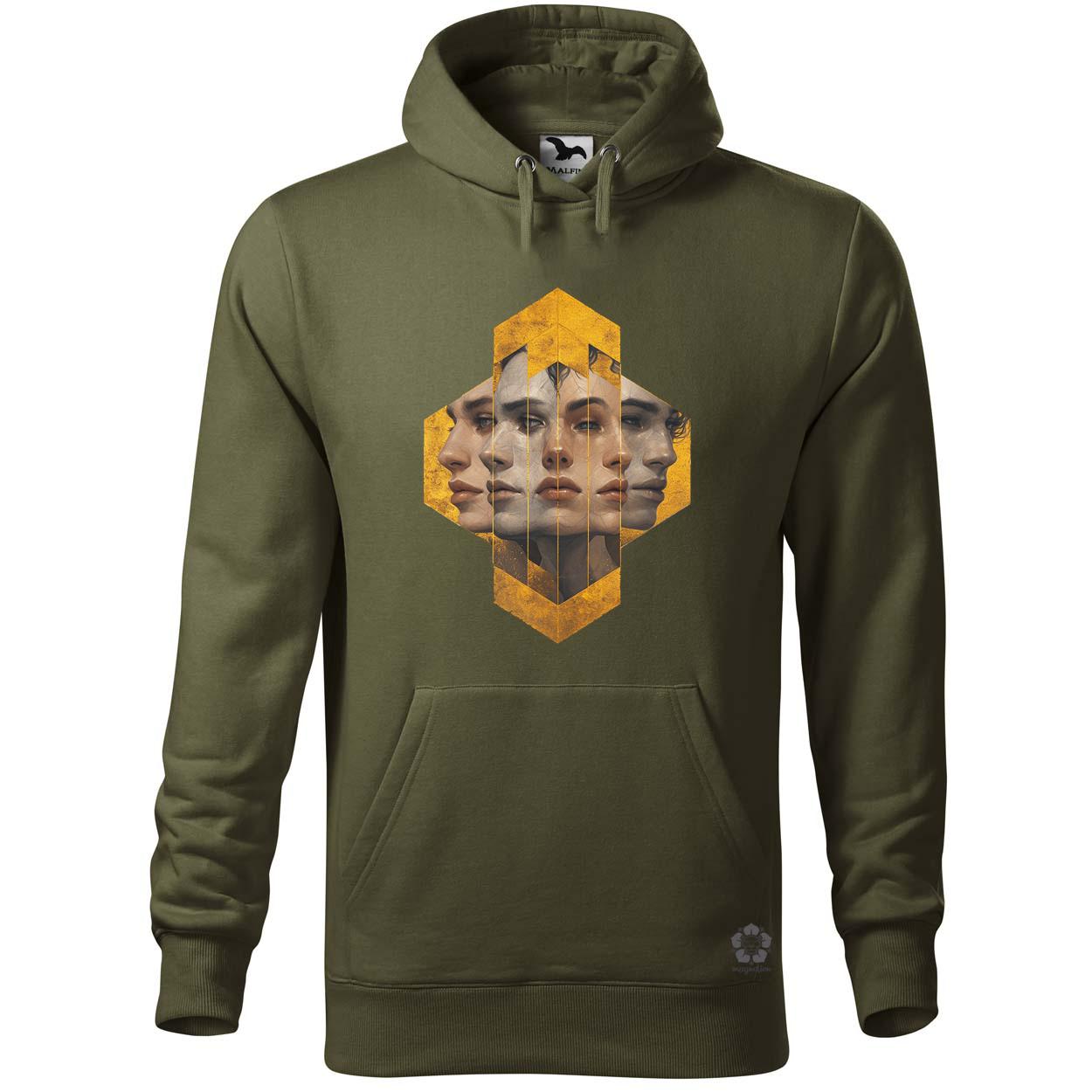 Hexagon arcok v6 egyedi  pulóver 
