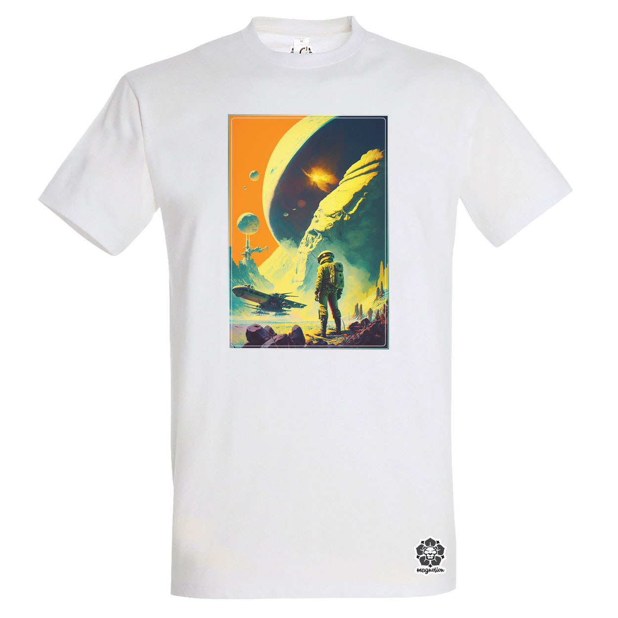 Retró sci-fi v4 egyedi póló 