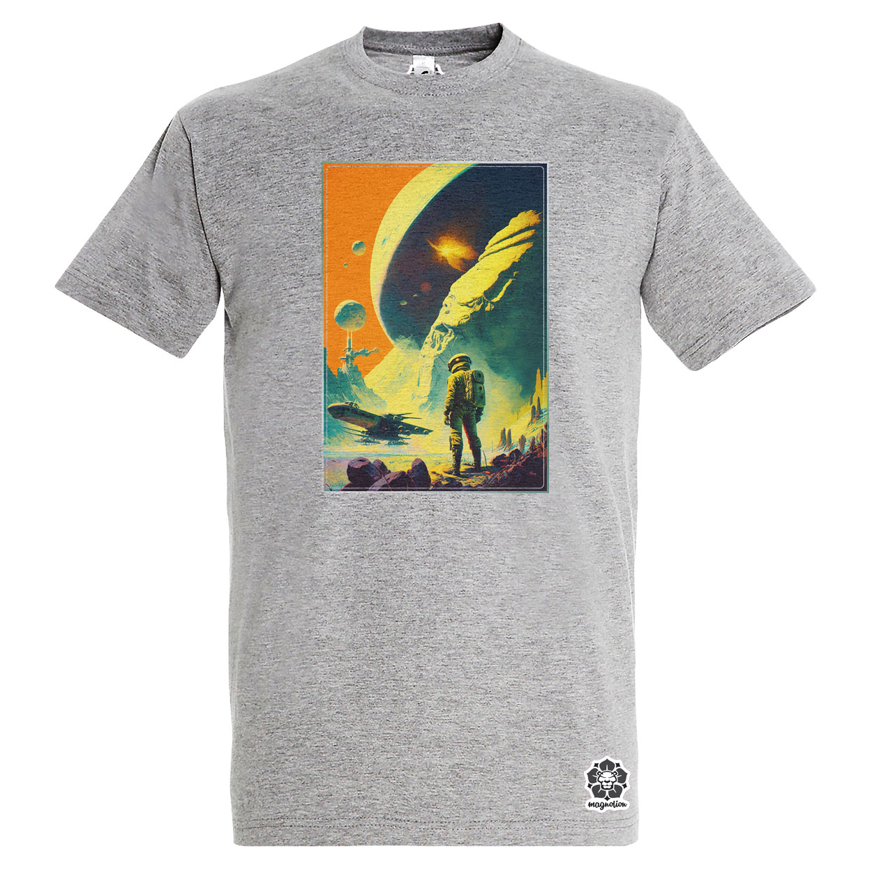 Retró sci-fi v4 egyedi póló 