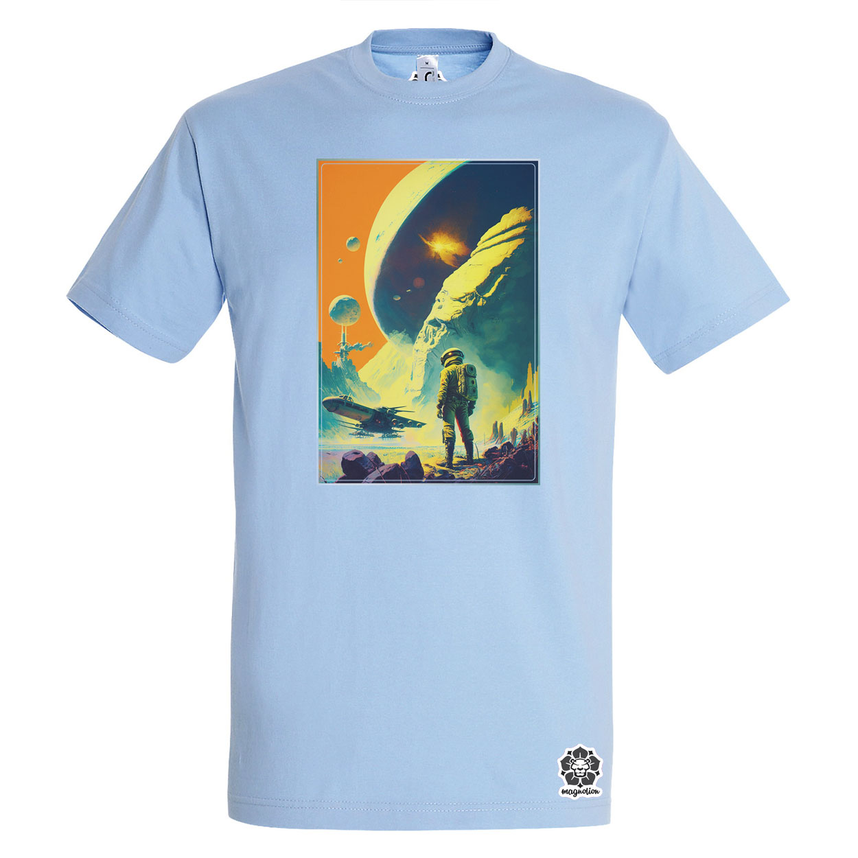 Retró sci-fi v4 egyedi póló 