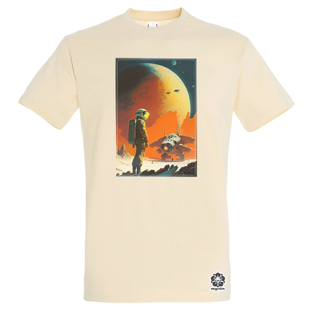 Retró sci-fi v6 egyedi póló 