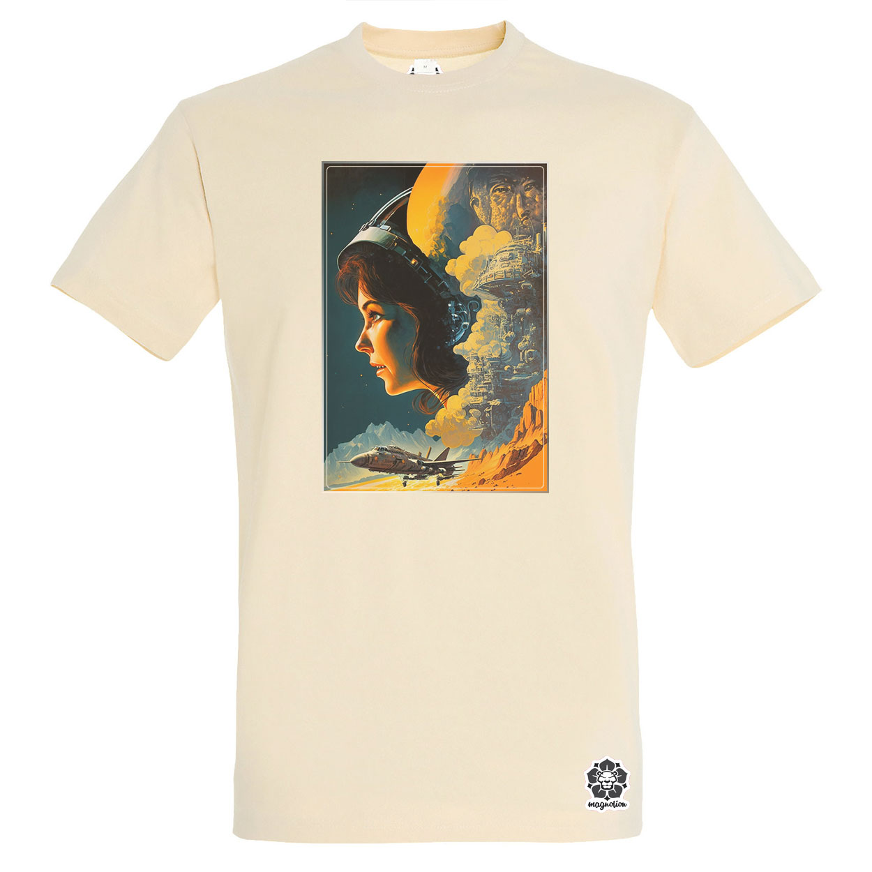 Retró sci-fi v7 egyedi póló 