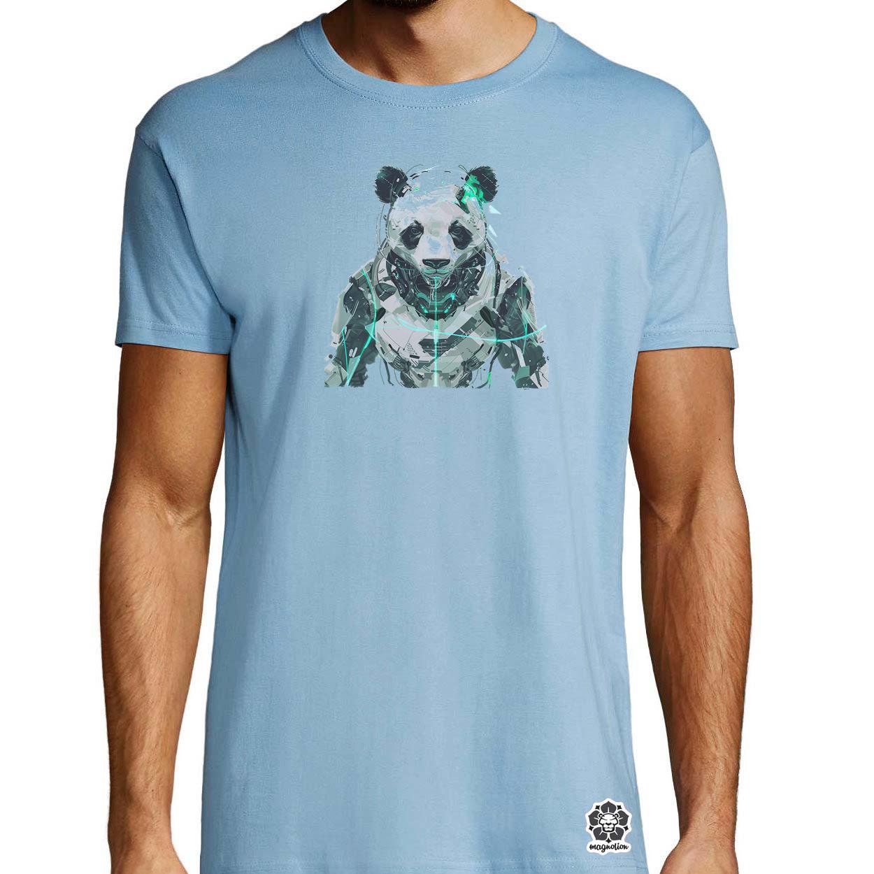Kiborg panda v1 egyedi póló 