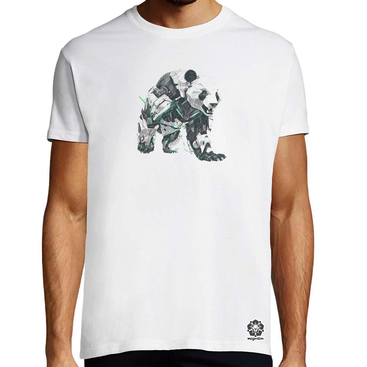 Kiborg panda v13 egyedi póló 