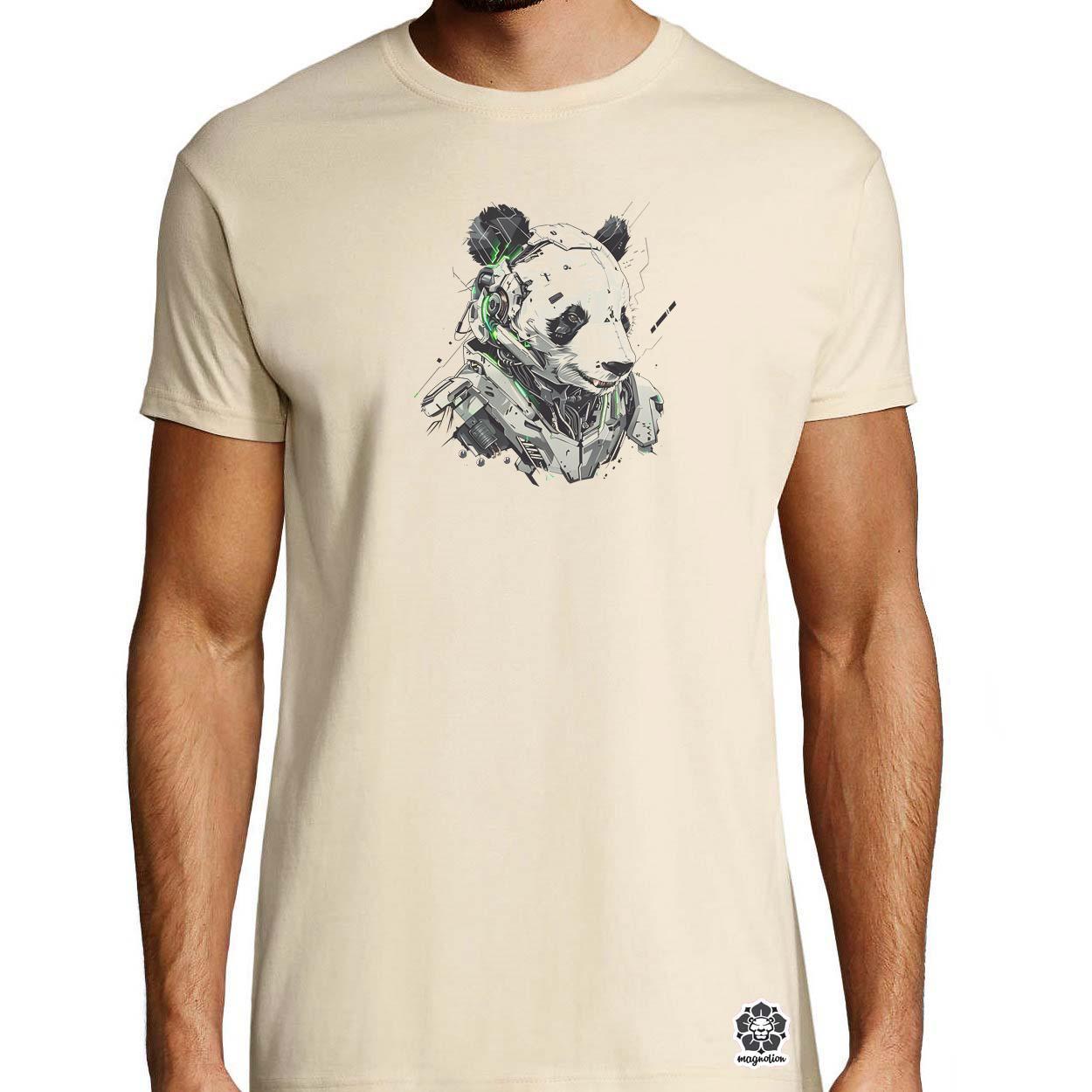 Kiborg panda v2 egyedi póló 
