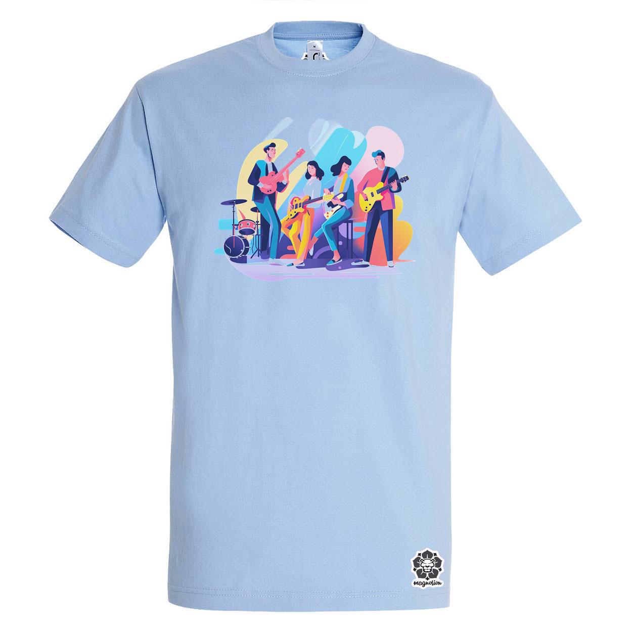 Minimalista funky banda v2 egyedi póló 
