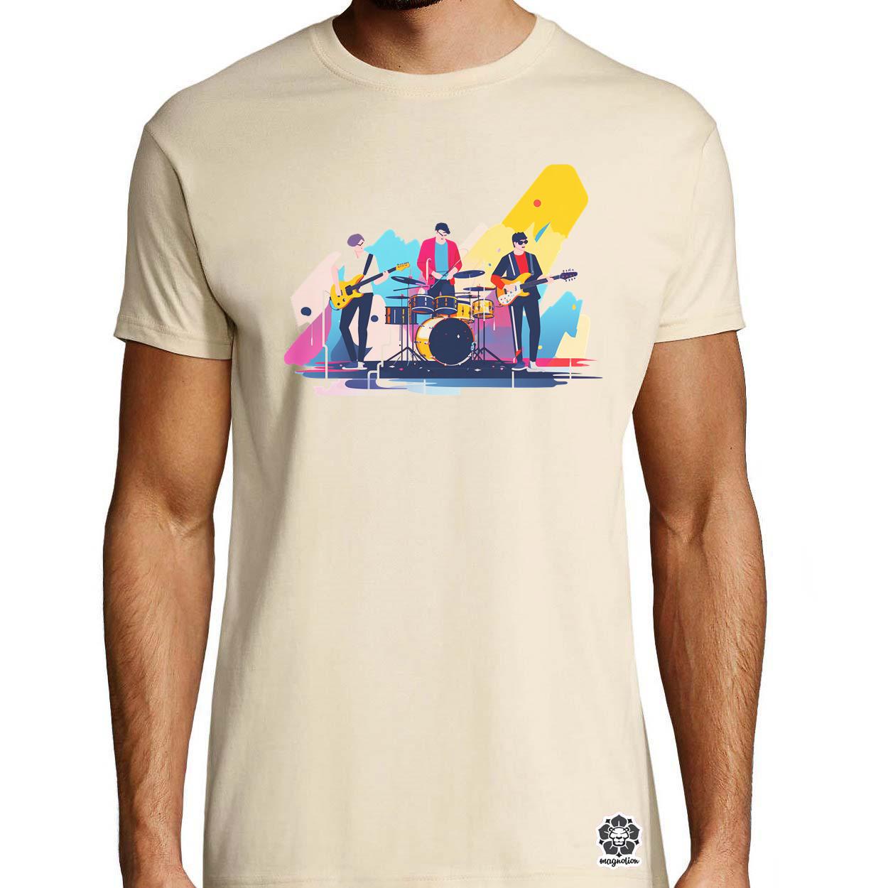 Minimalista funky banda v3 egyedi póló 