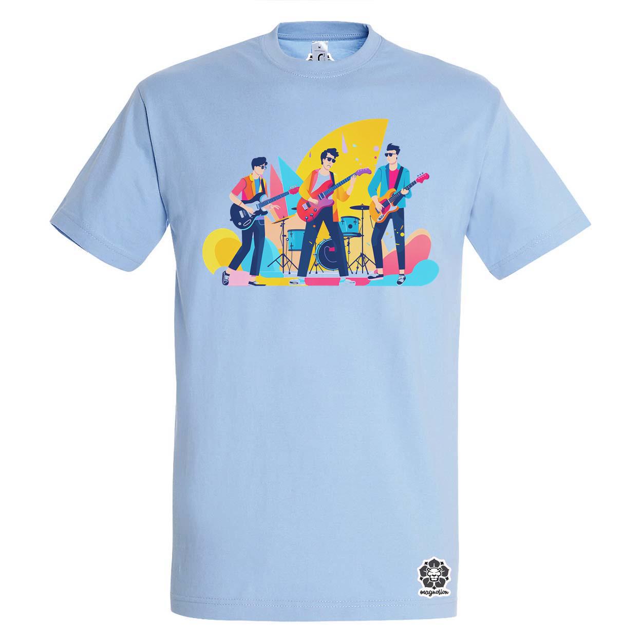 Minimalista funky banda v4 egyedi póló 