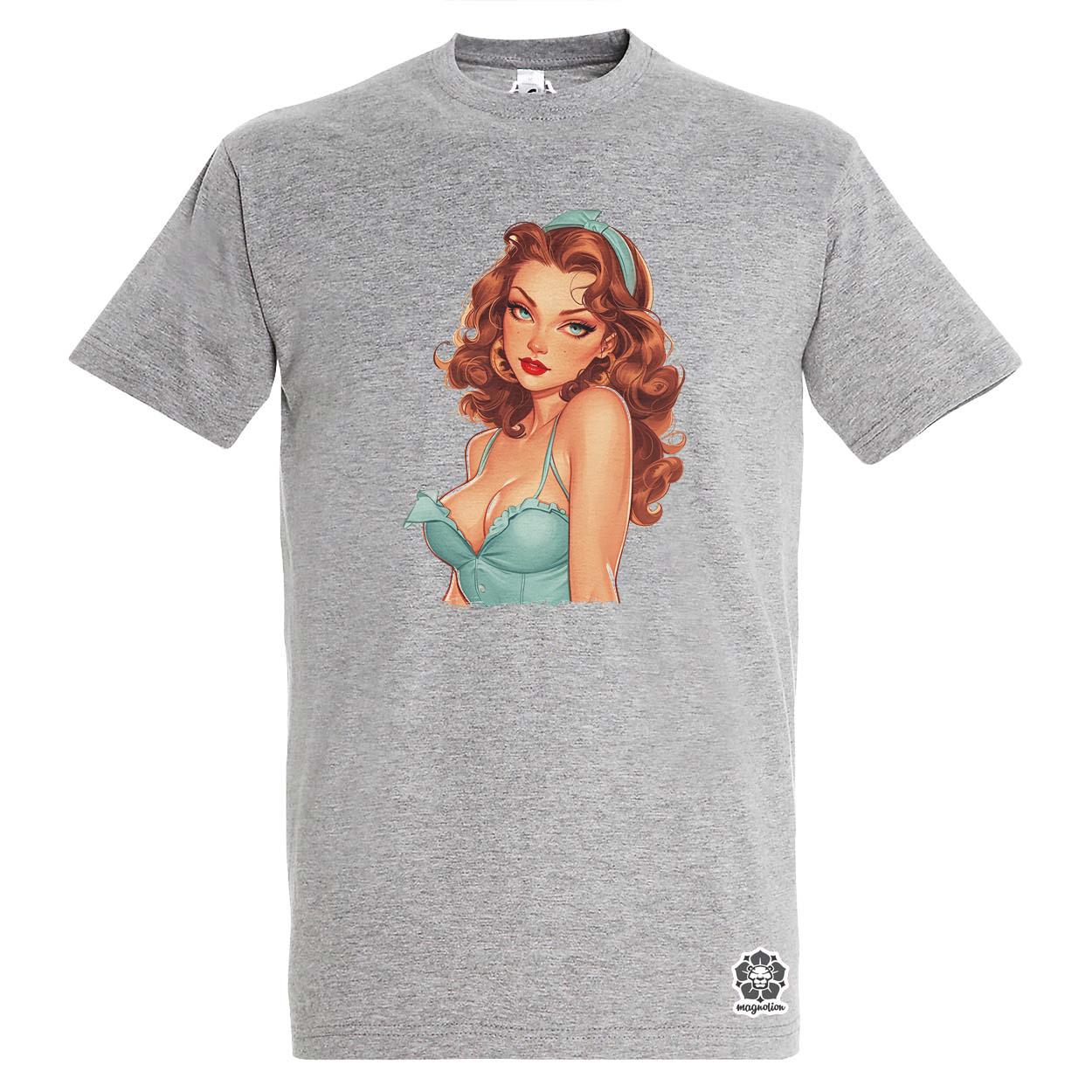 Pin-up girl portré v1 egyedi póló 