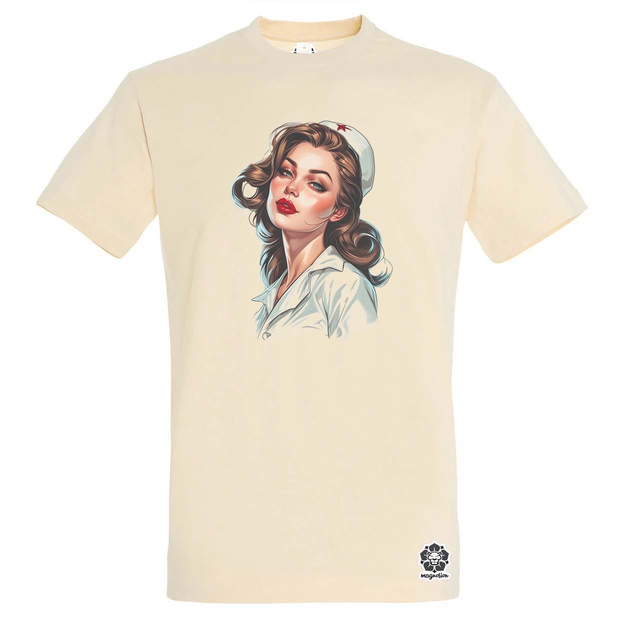 Pin-up girl portré v13 egyedi póló 