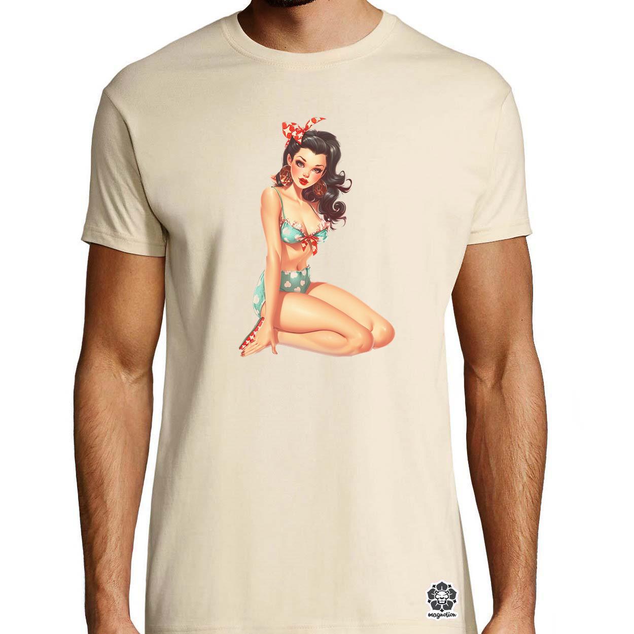 Pin-up girl v10 egyedi póló 