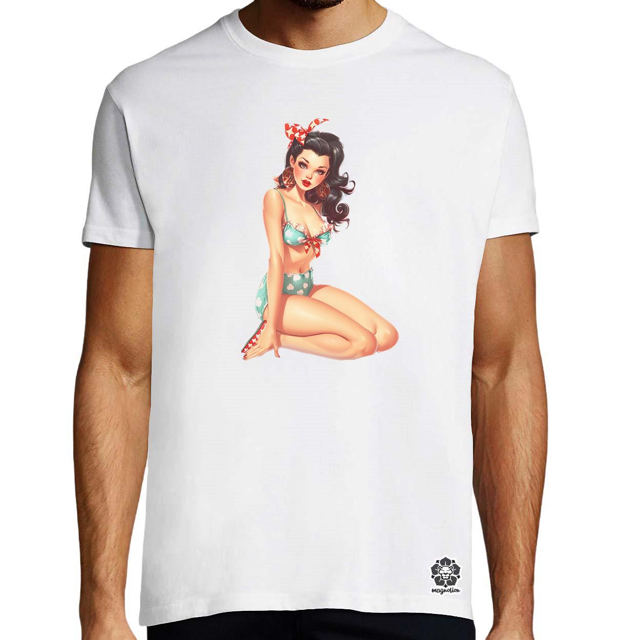 Pin-up girl v10 egyedi póló 