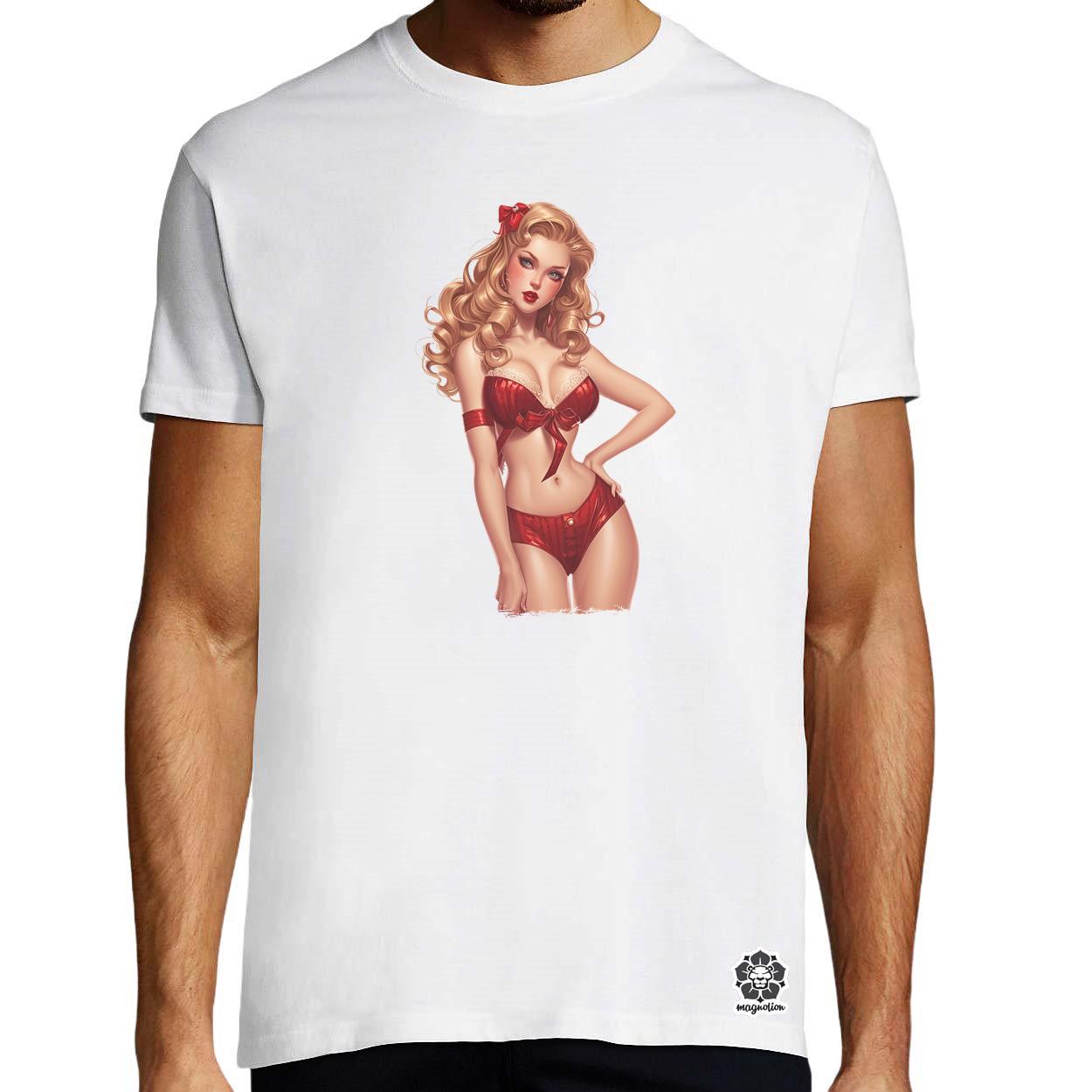 Pin-up girl v12 egyedi póló 